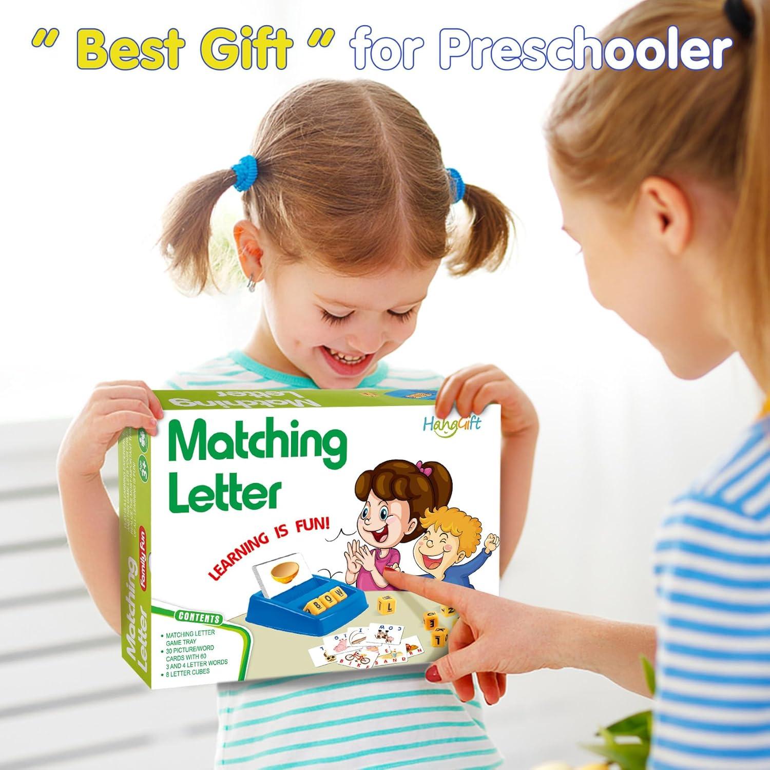 Juguete Educativo HahaGift para Niños 3-5 Años - Juego de Letras