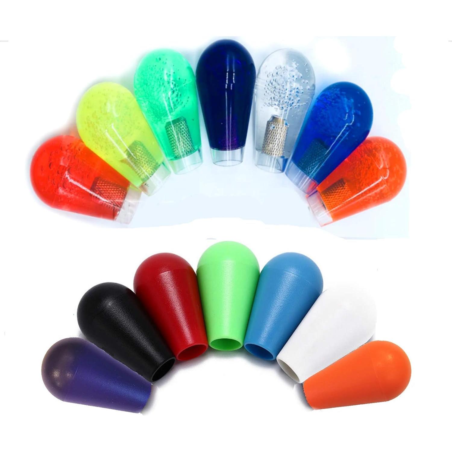 Juego de 2 Mangos de Joystick Transparentes Alvatron Azul