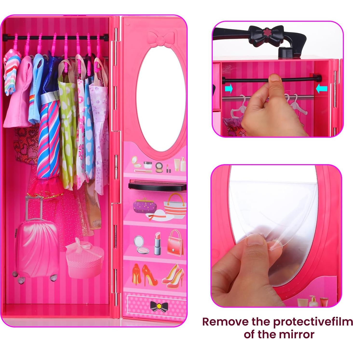 157 Piezas Ropa y Accesorios para Muñecas Vueos 11.5"