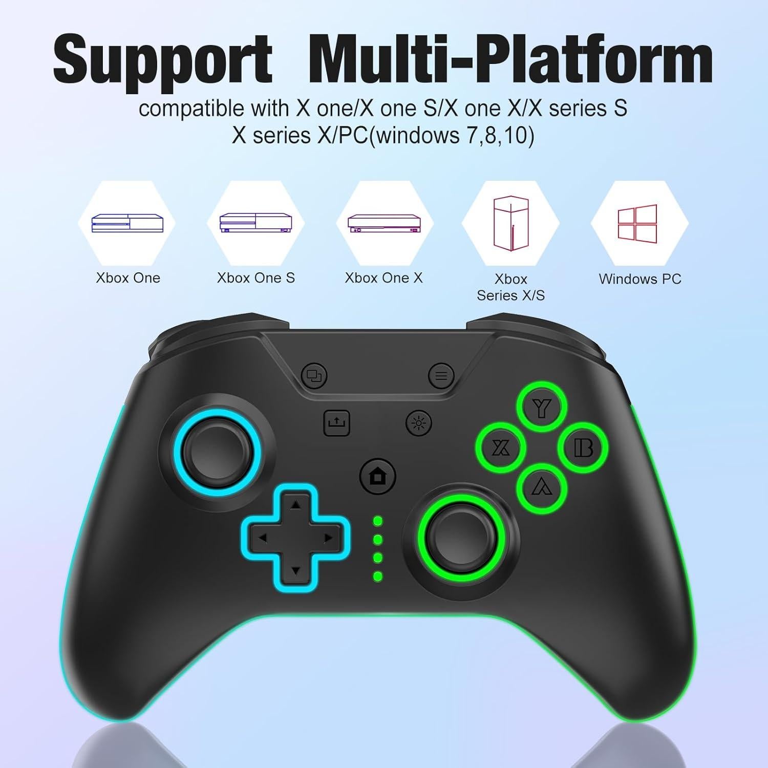 Controlador Inalámbrico SANGDER Xbox One Negro con RGB