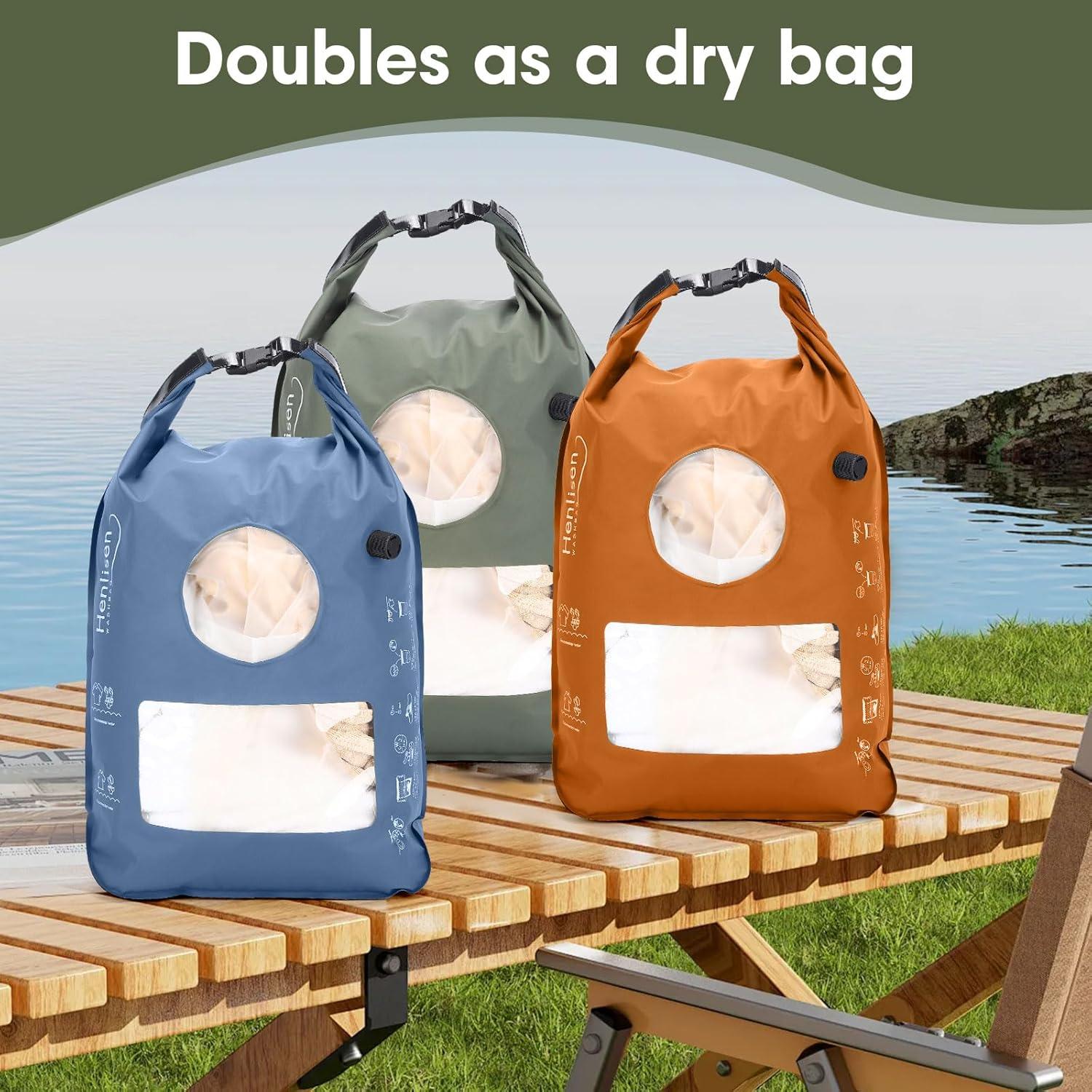 Lavadora Portátil Henlisen wb01 13.25L Verde Militar