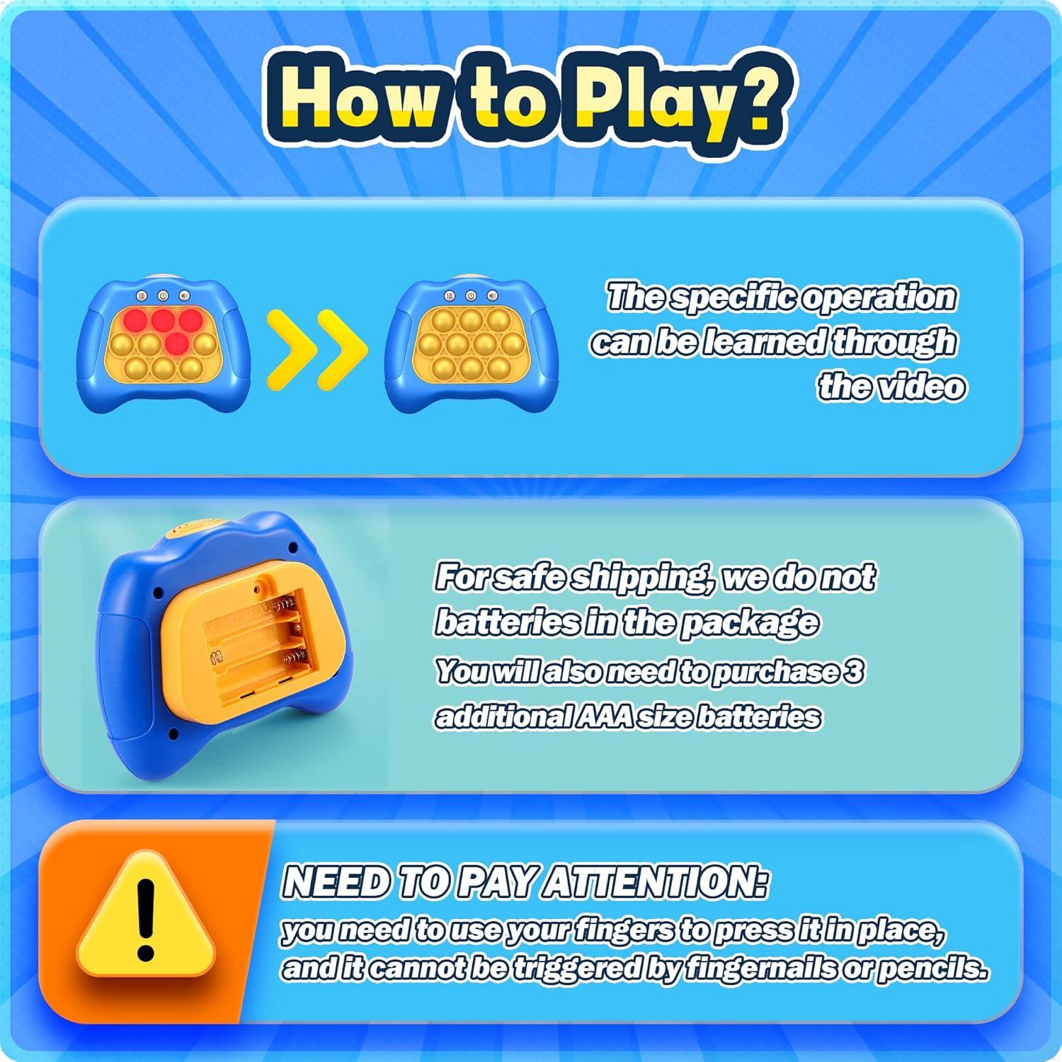 Juego de Empuje Rápido Sienbor 4 Modos para Niños 3-12 Años