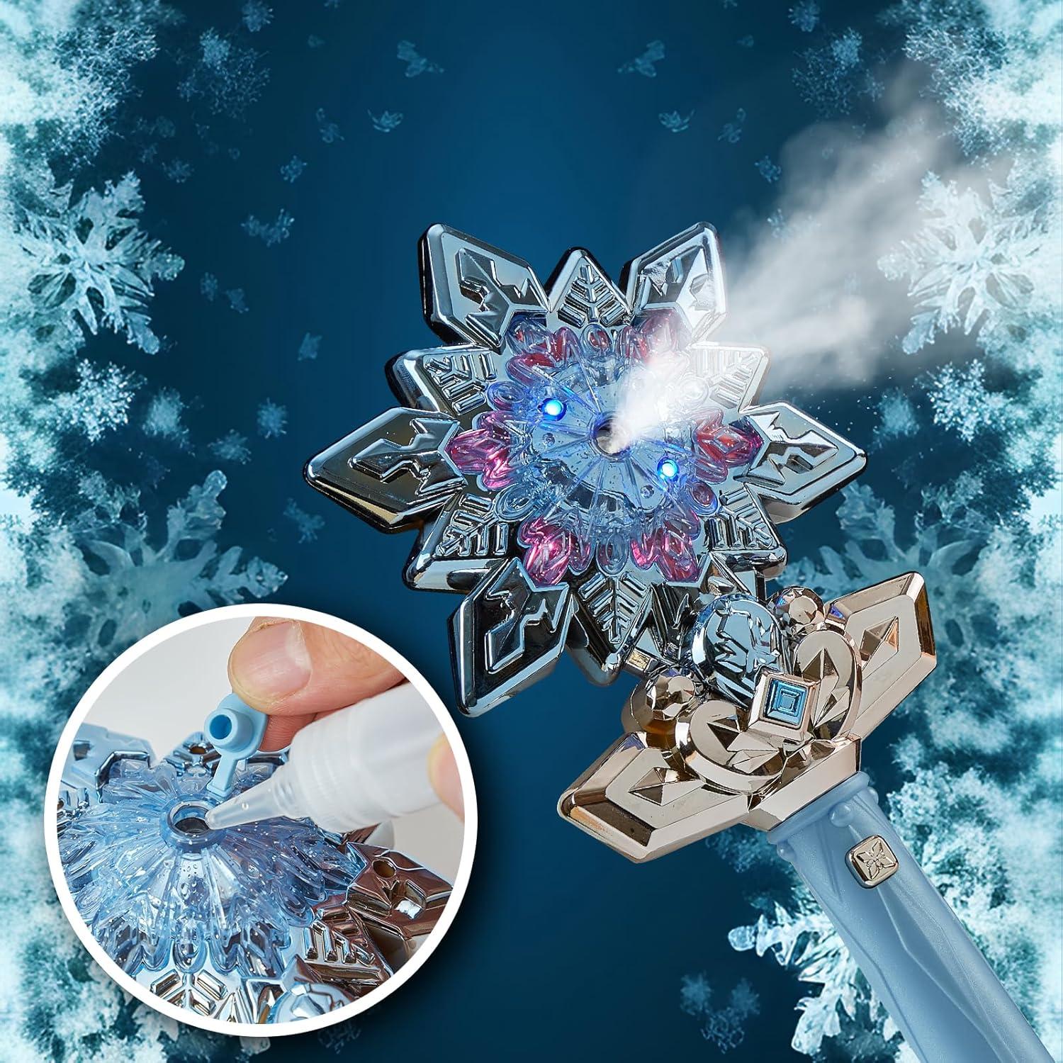 Varita de Copo de Nieve Iluminada Tiempo Efímero 35.6cm Azul