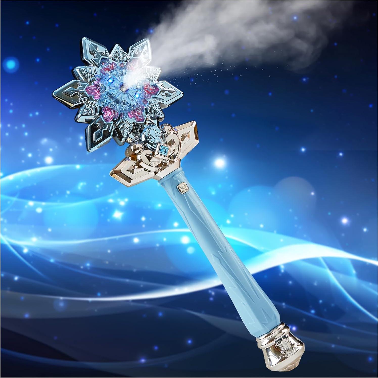 Varita de Copo de Nieve Iluminada Tiempo Efímero 35.6cm Azul