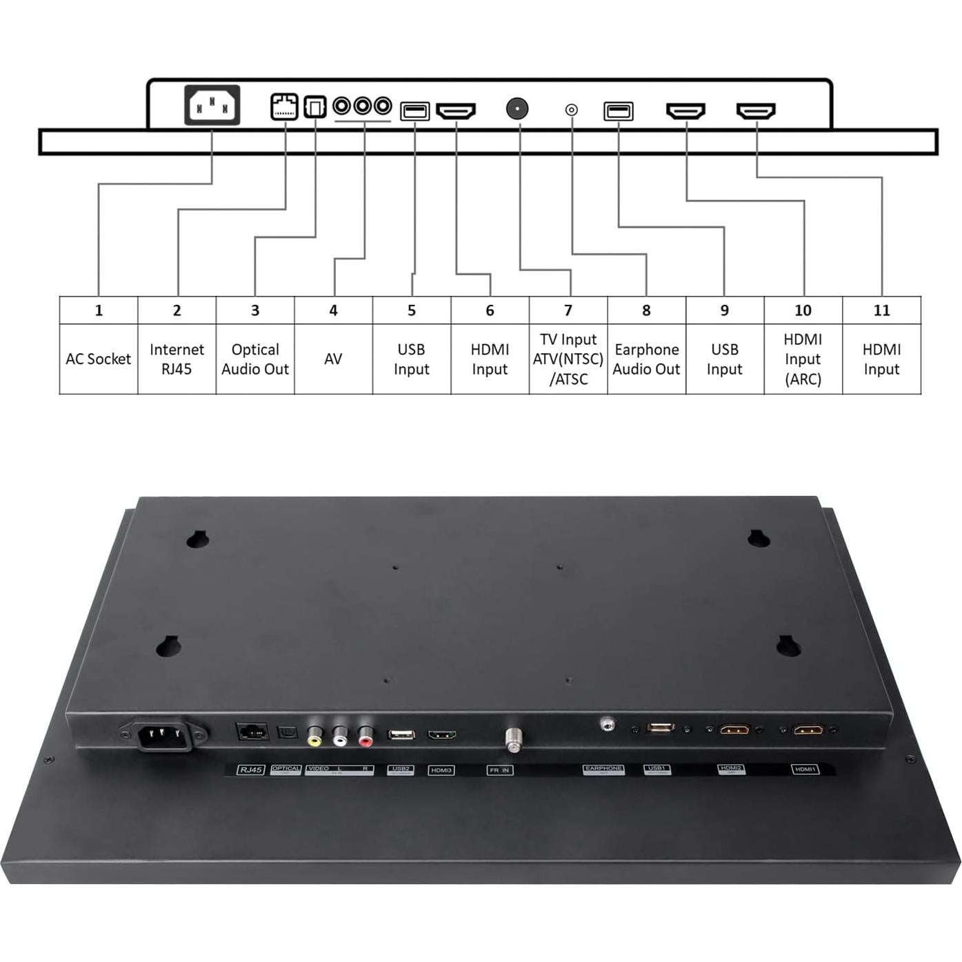 Televisor Espejo 22" Elecsung webOS 1080P Impermeable