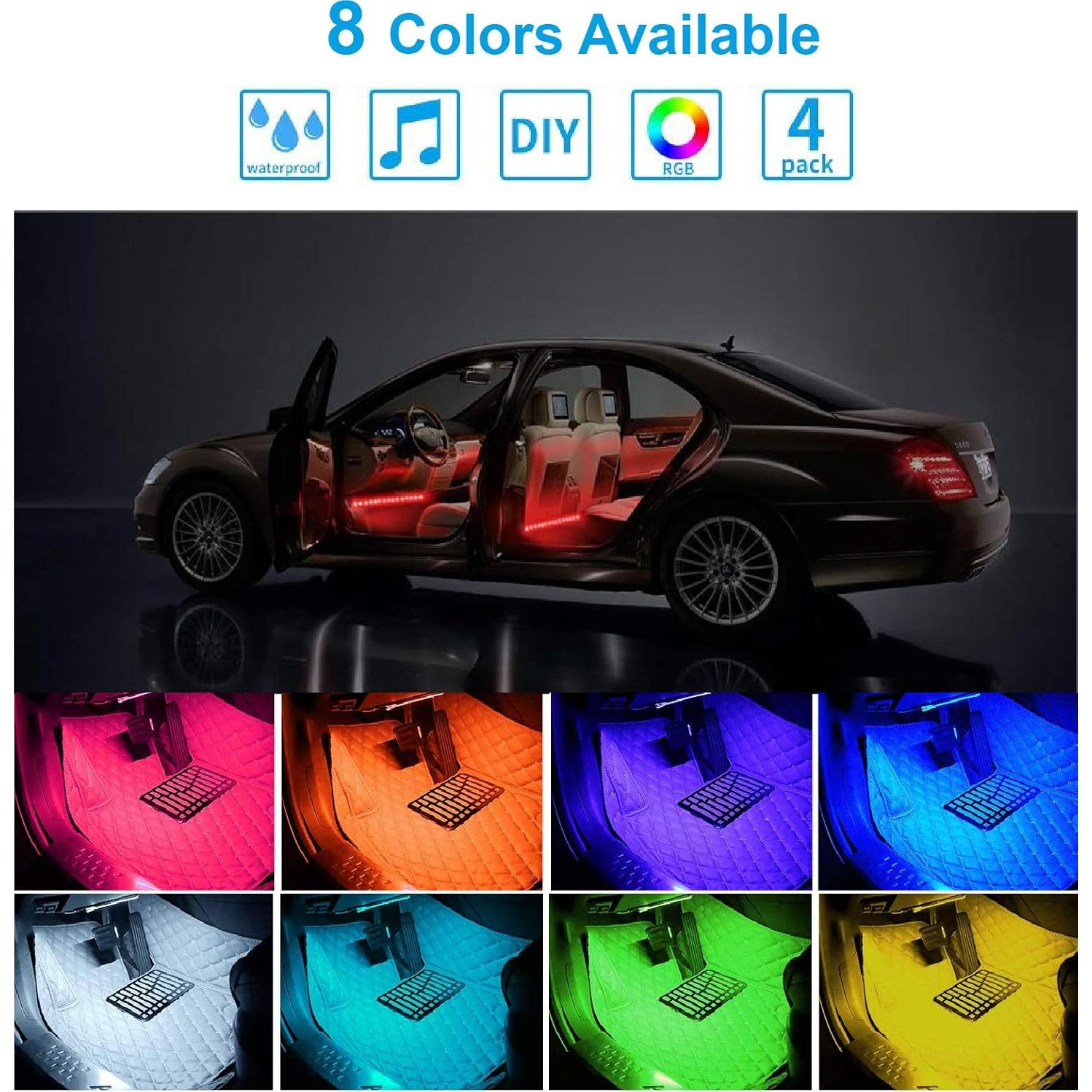 Luces LED de Interior Wanmin RGB con Control Remoto y Sonido