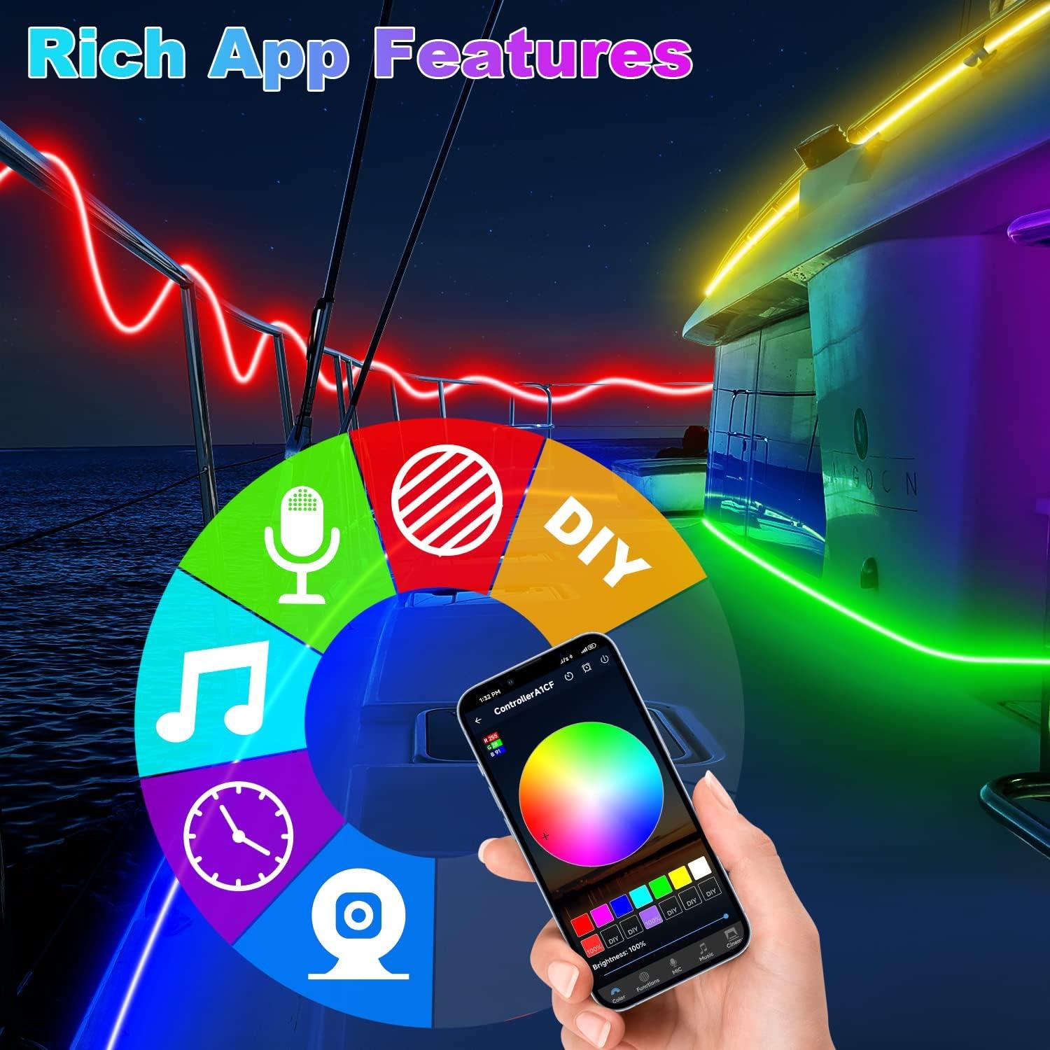 Tira LED Marina TENDIST 10m RGB IP67 Control App