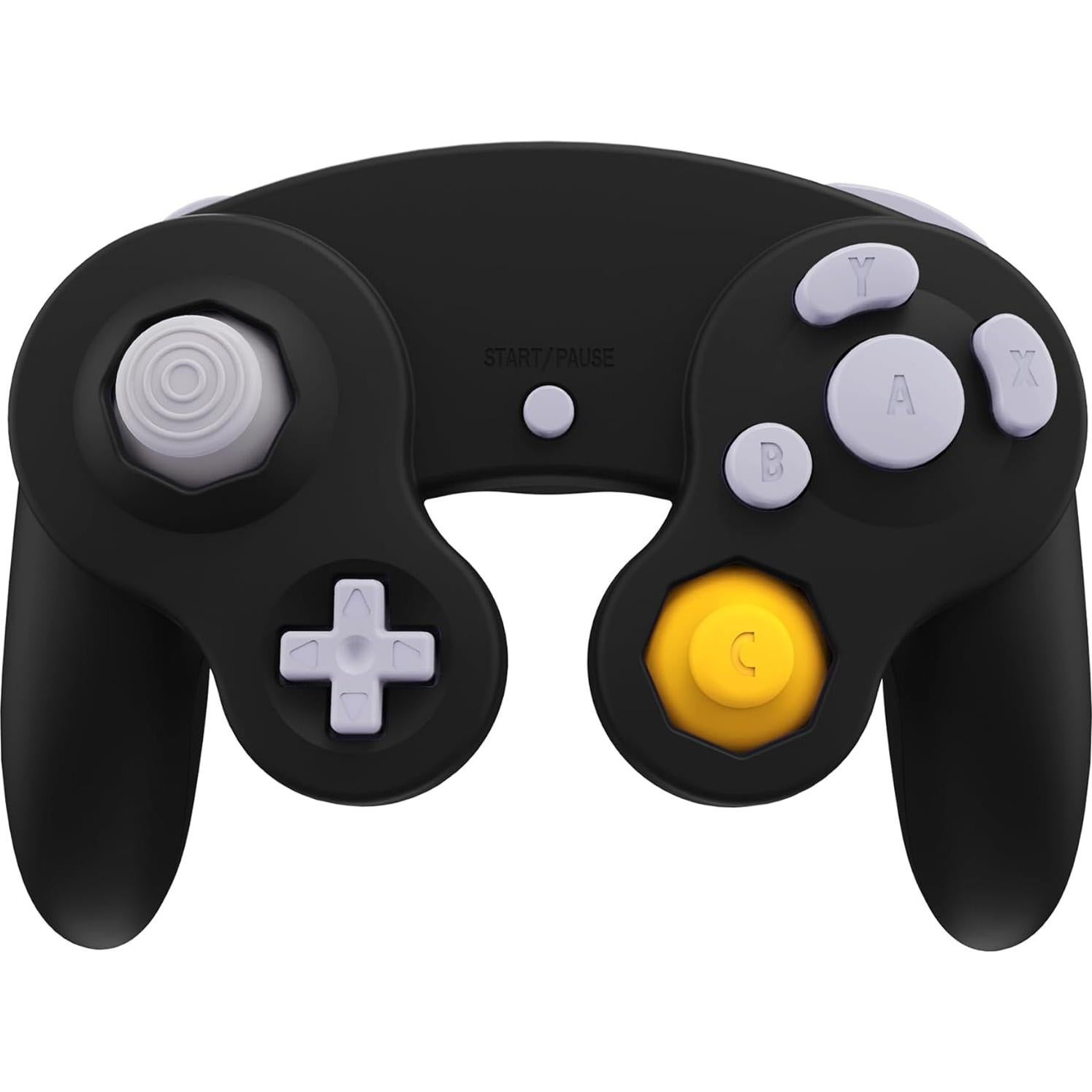 Carcasa Frontal y Trasera eXtremeRate Negra para Controlador GameCube