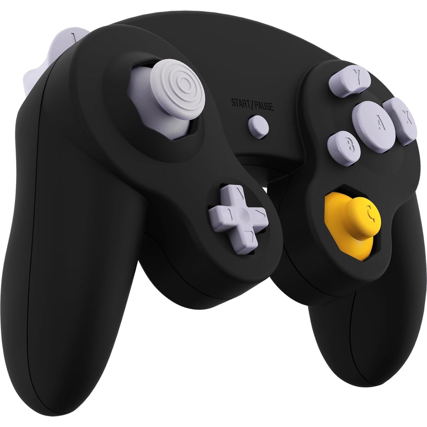 Carcasa Frontal y Trasera eXtremeRate Negra para Controlador GameCube