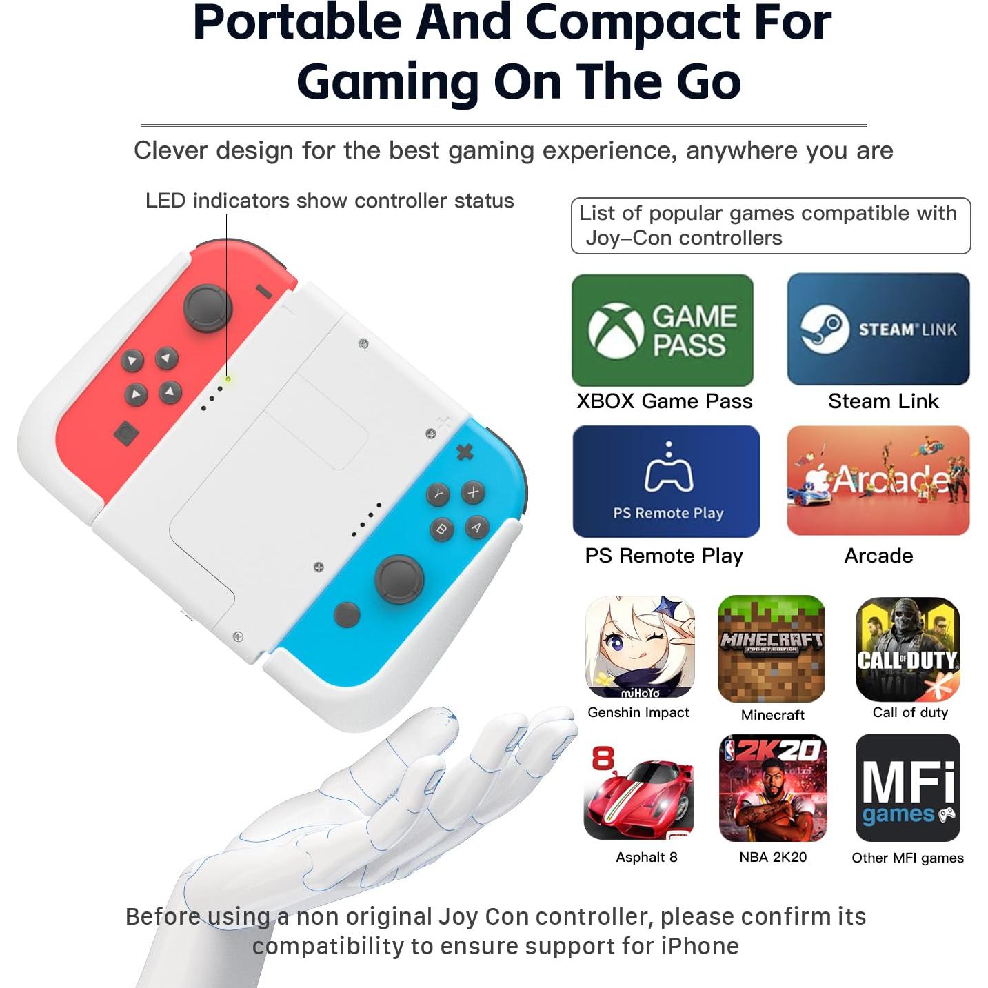 Soporte Ergonómico MystiForge 3-en-1 para iPhone y Switch