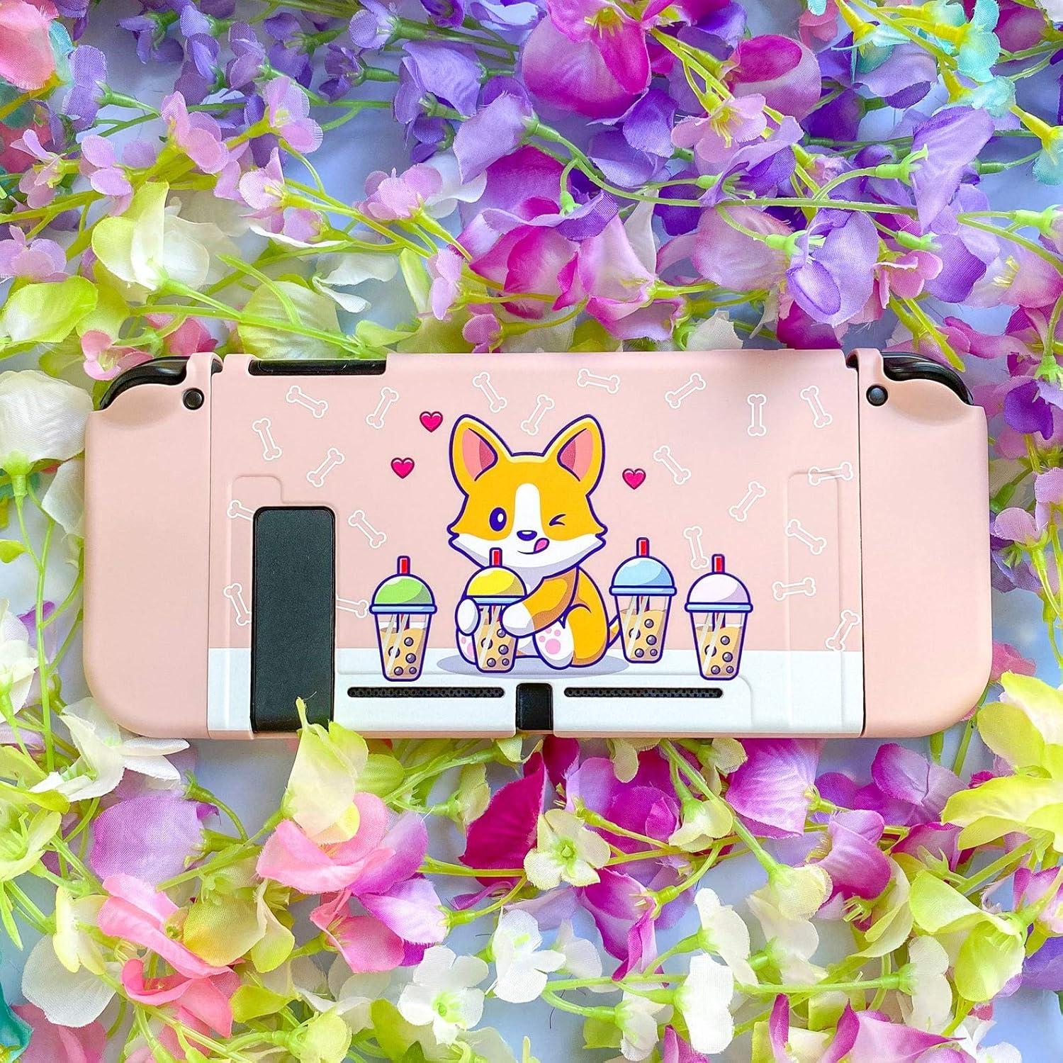 Estuche de Transporte BelugaDesign Corgi Boba para Nintendo Switch