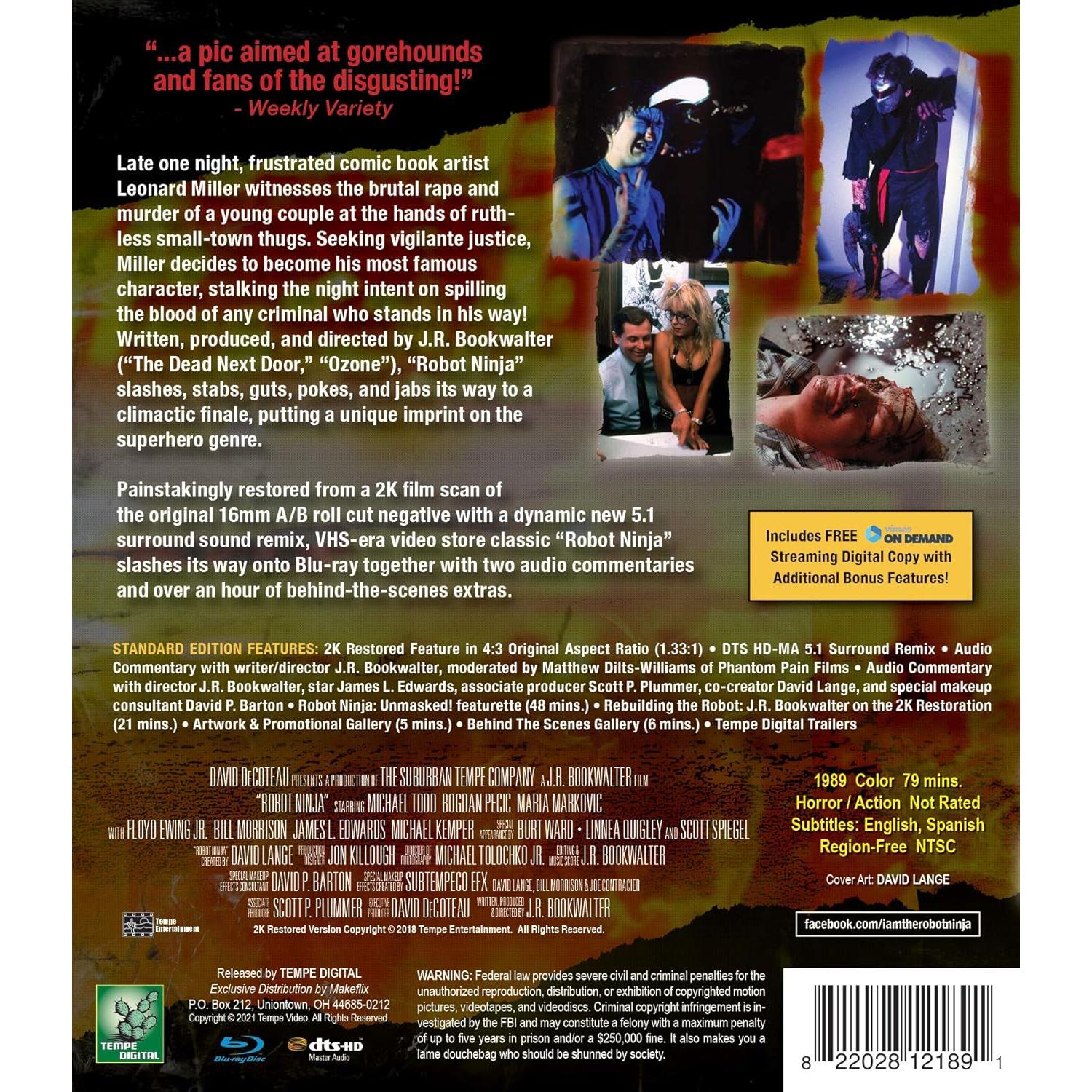 Robot Ninja Blu-ray Tempe Digital 2K Sonido 5.1