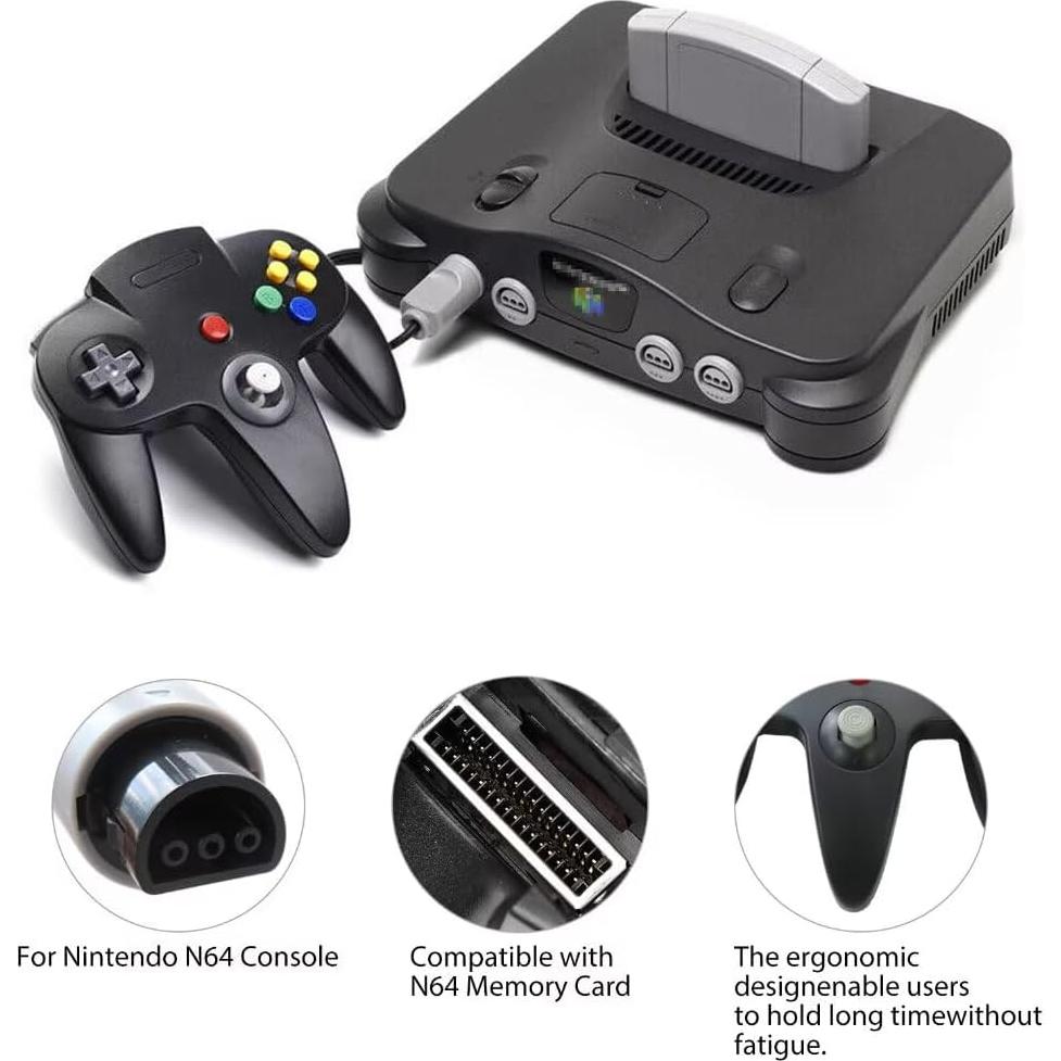 Controlador Joystick Clásico Loner para Nintendo 64 - 2 Pack