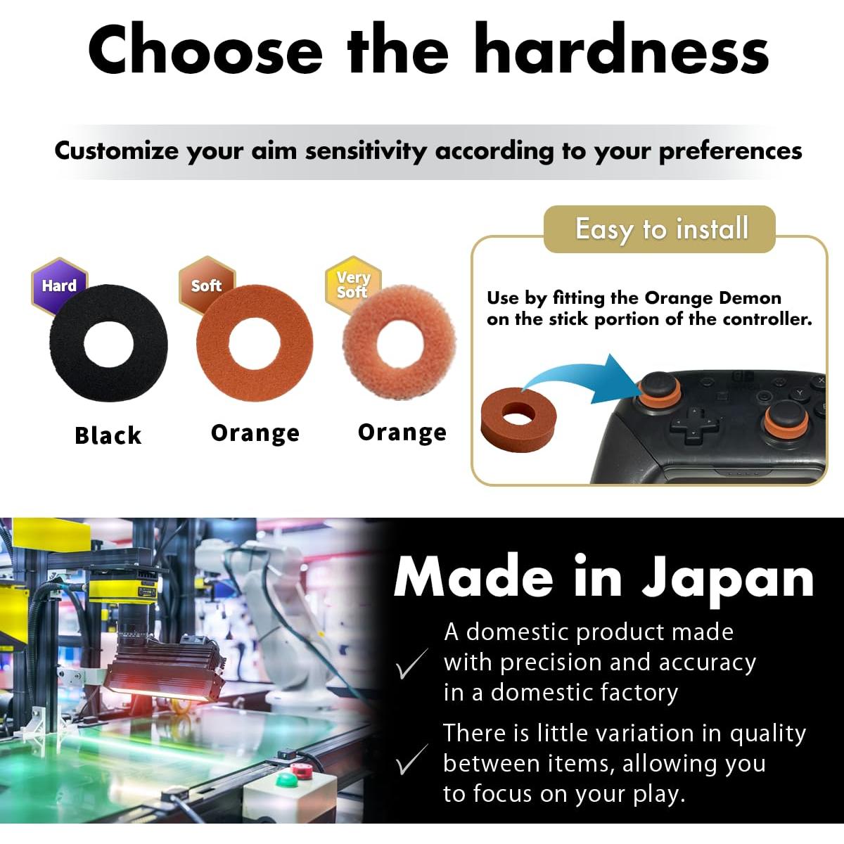 Anillos de Precisión OniAim Demon Naranja para Controladores