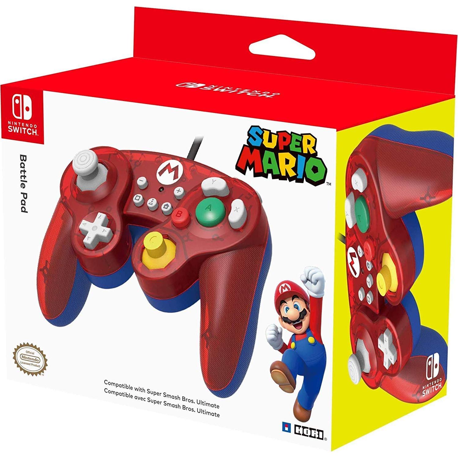 Controlador HORI Nintendo Switch Battle Pad Mario - Estilo GameCube