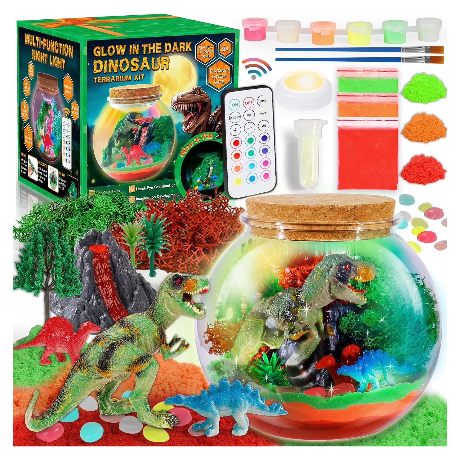 Kit de Terrario de Dinosaurios Mixtwo - Brilla en la Oscuridad