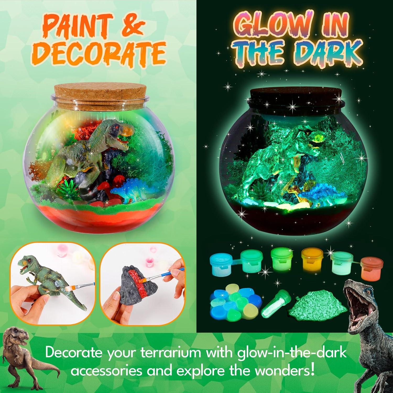 Kit de Terrario de Dinosaurios Mixtwo - Brilla en la Oscuridad