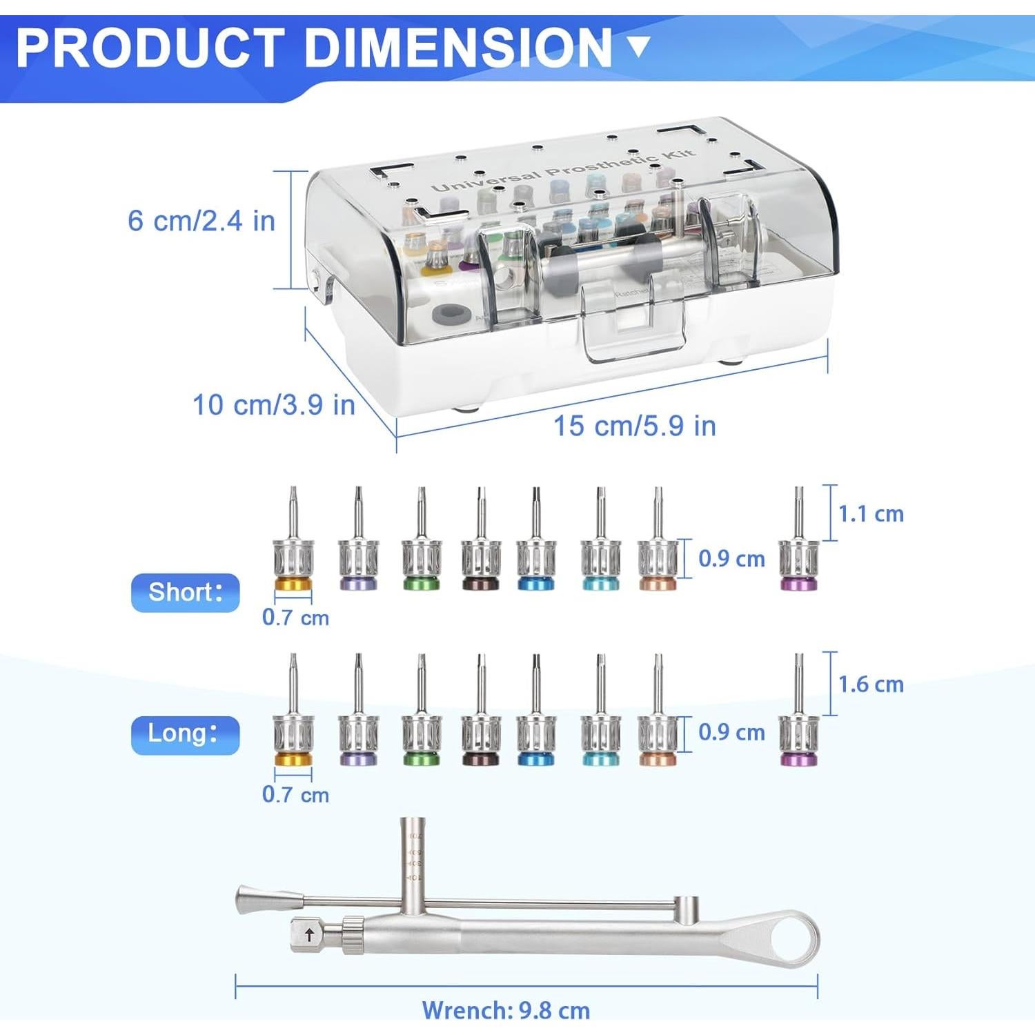 Juego de Llave de Torque Mokemok 16 Piezas 10-70 Ncm