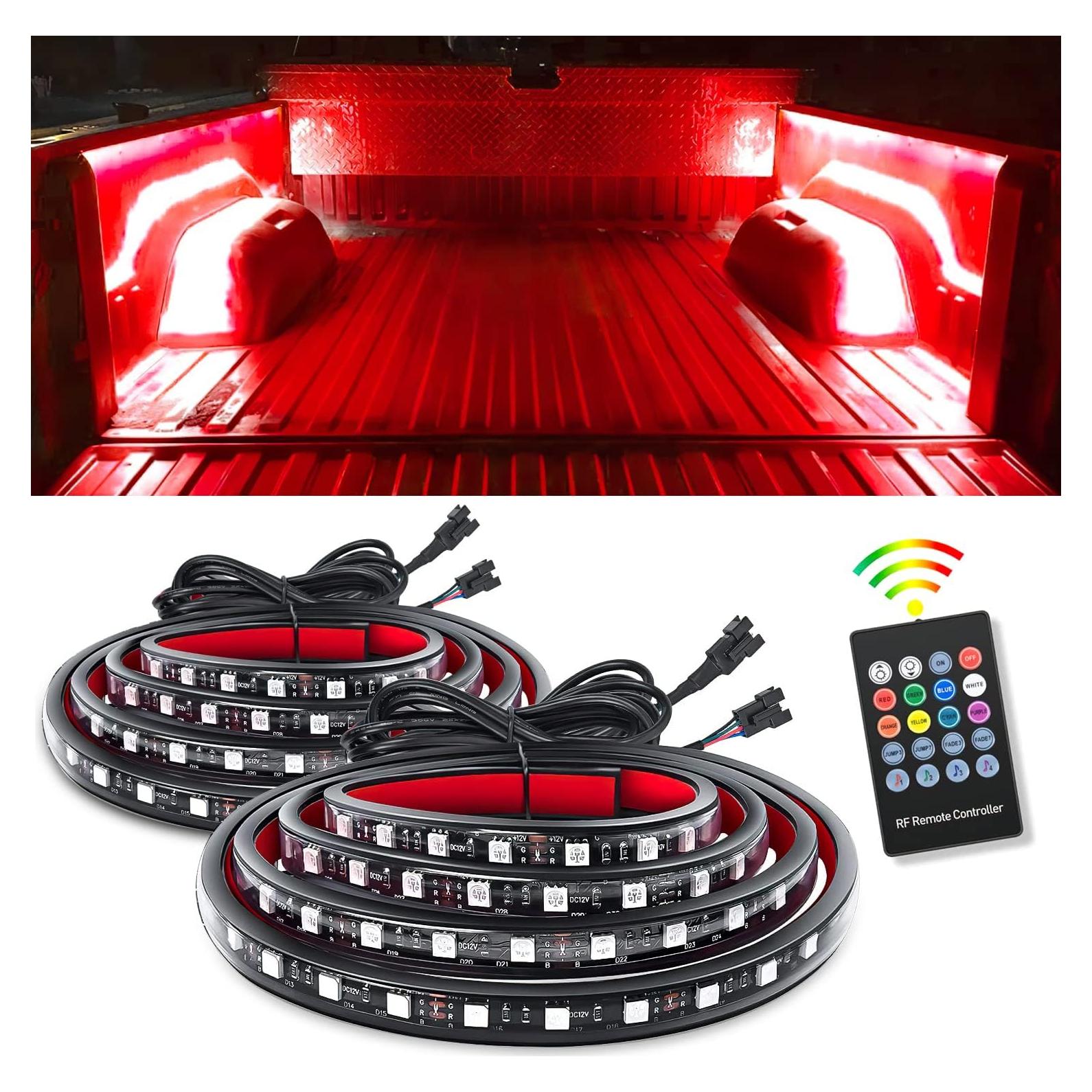 Kit de Tira de Luz LED RGB Nilight TL-31 para Cama de Camión 2 Pcs