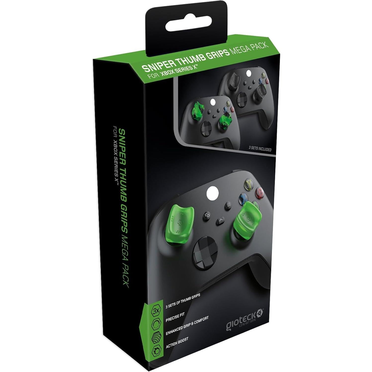 Empuñaduras para Pulgares Gioteck SMP Xbox Series X - 3 Pack Antideslizante