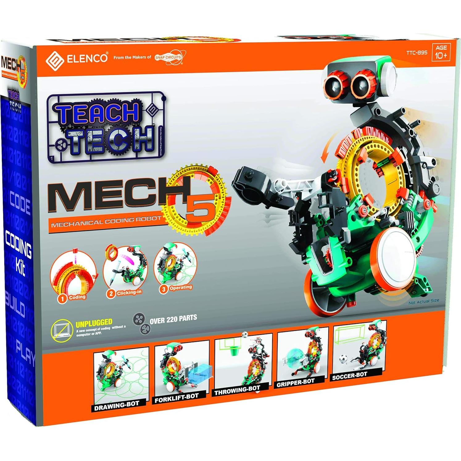 Robot de Codificación Mecánica Mech-5 Elenco STEM 10+