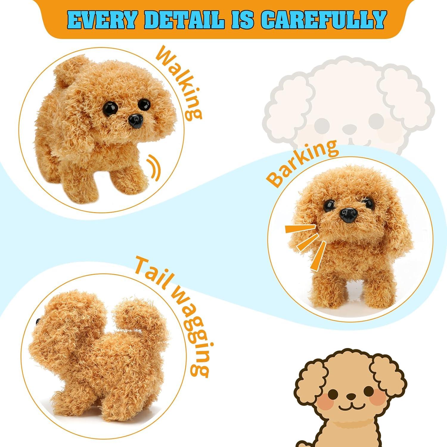 Peluche Perro Interactivo KSABVAIA - Camina y Ladra