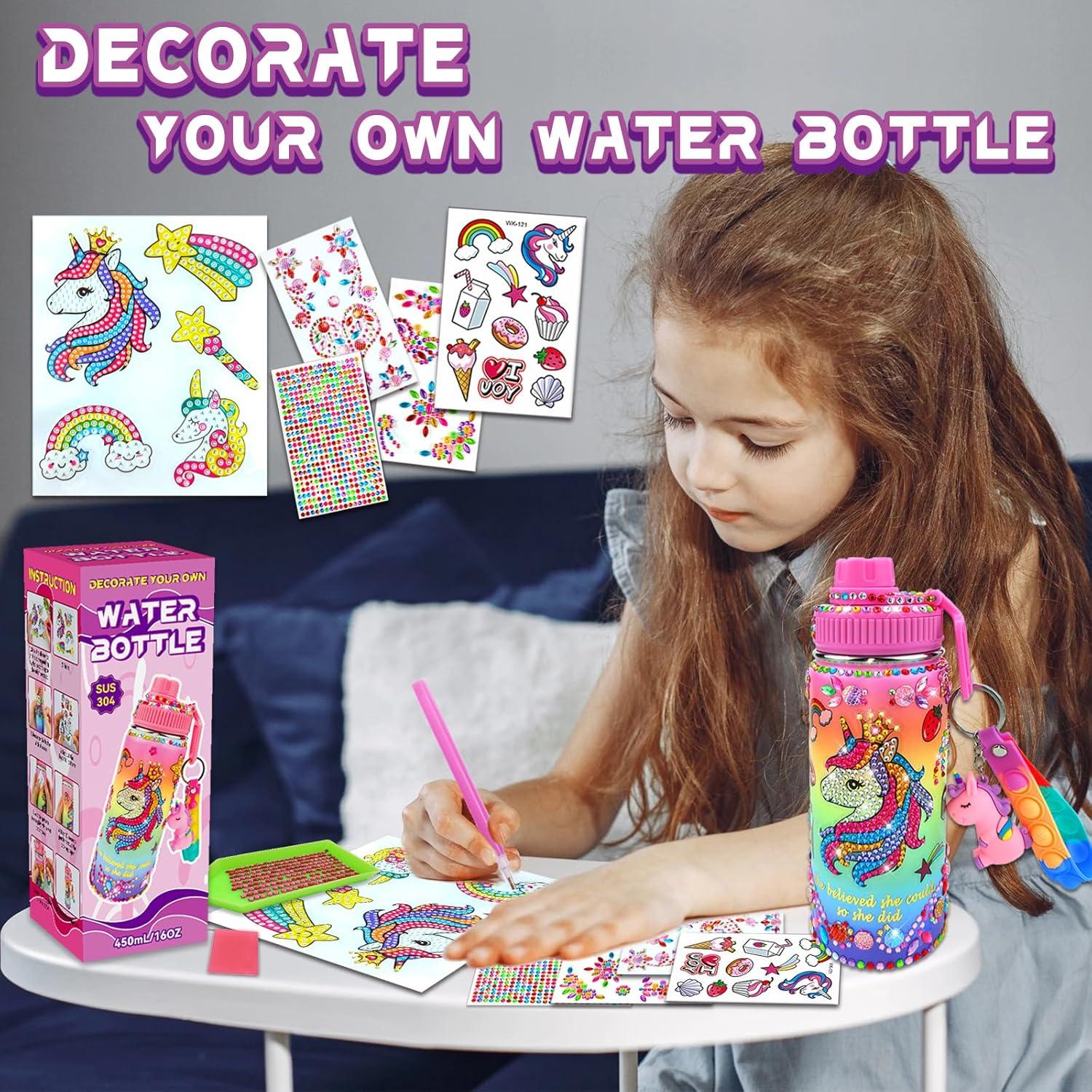 Kit de Manualidades DIY 7july Botella de Agua Unicornio 473ml