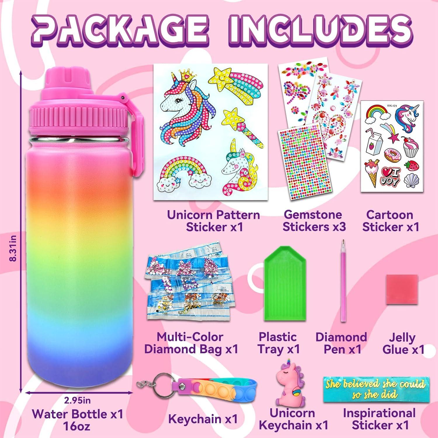 Kit de Manualidades DIY 7july Botella de Agua Unicornio 473ml