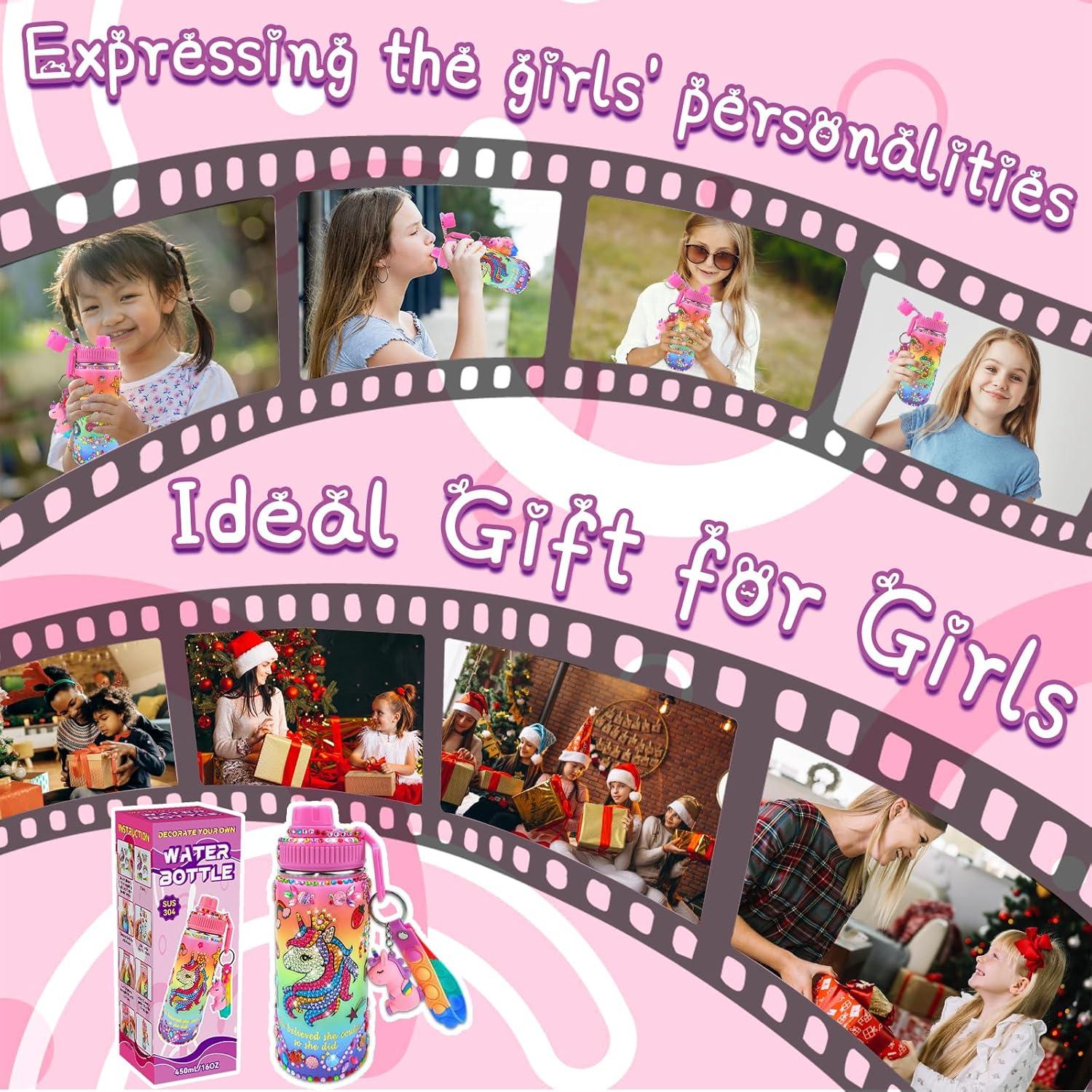 Kit de Manualidades DIY 7july Botella de Agua Unicornio 473ml