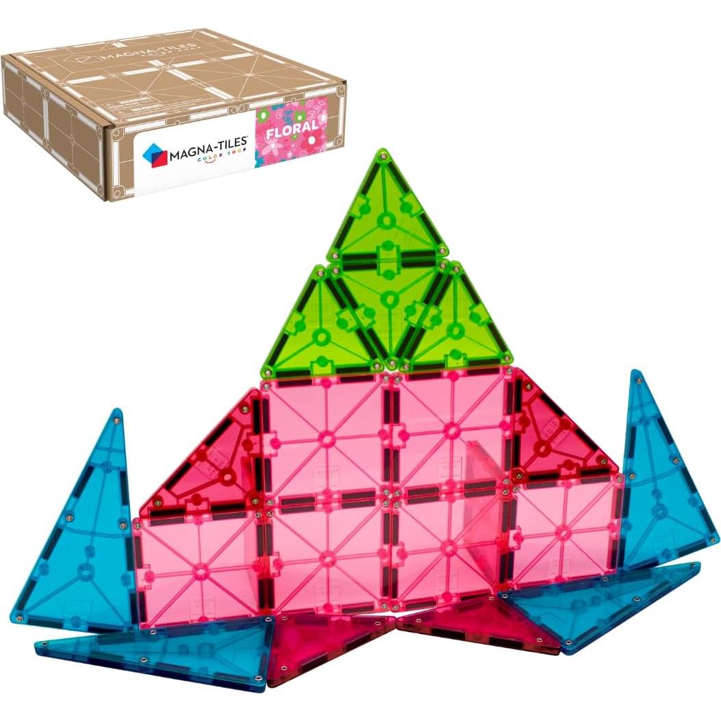 Set de Construcción Magnético MAGNA-TILES Floral 20 Piezas