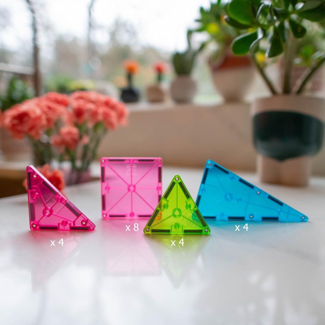 Set de Construcción Magnético MAGNA-TILES Floral 20 Piezas