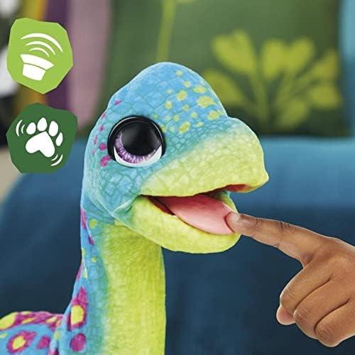 FurReal Snackin' Sam El Bronto - Dinosaurio Interactivo 40+ Sonidos