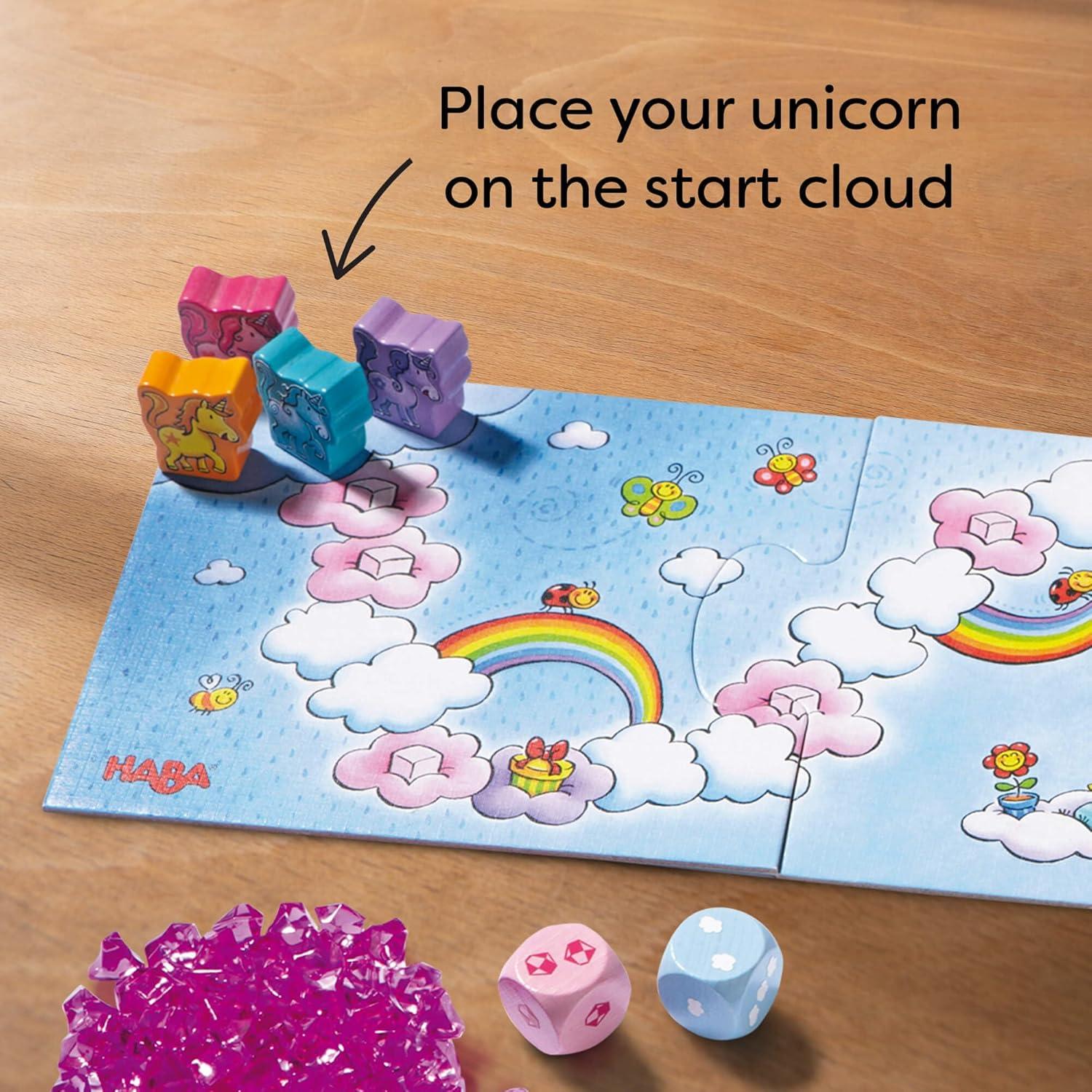 Juego de Mesa HABA Cristales de Nubes Unicornio 3+