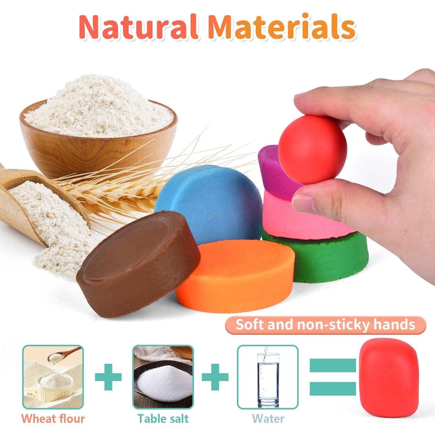 Set de Cocina 3 en 1 Hapystar con 24 Pcs de Playdough