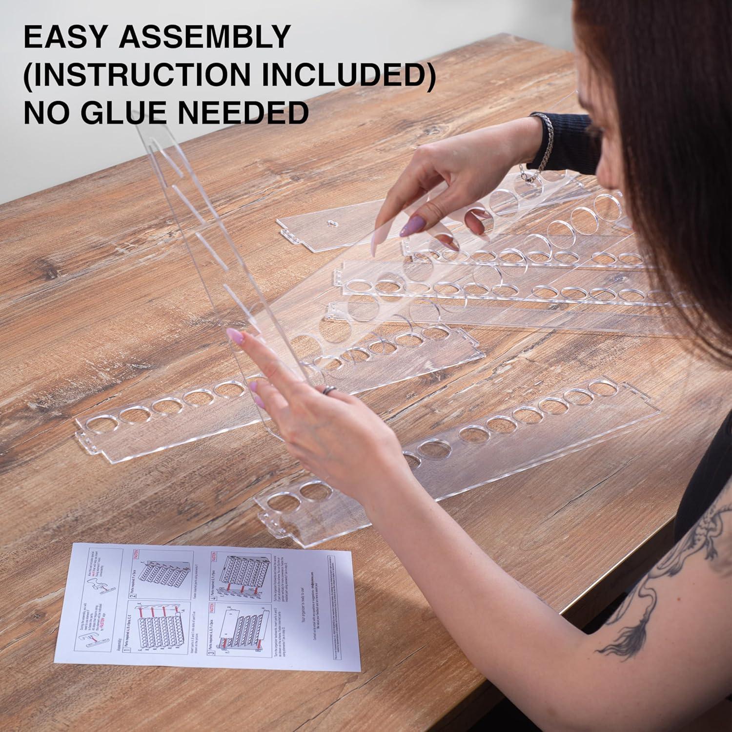 Organizador de Rack de Pintura Plydolex 60 Agujeros Acrílico