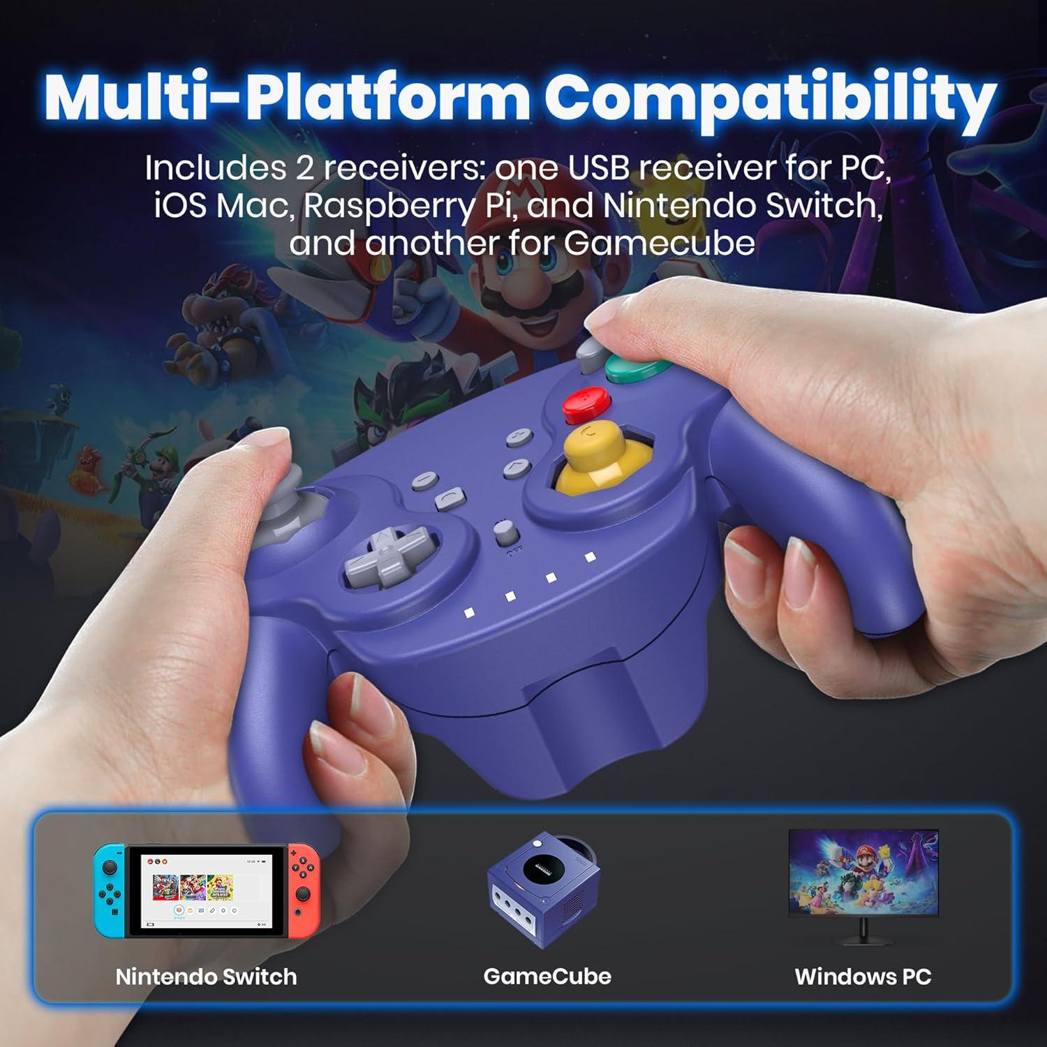 Controlador Inalámbrico GameCube iNNEXT para Switch y PC