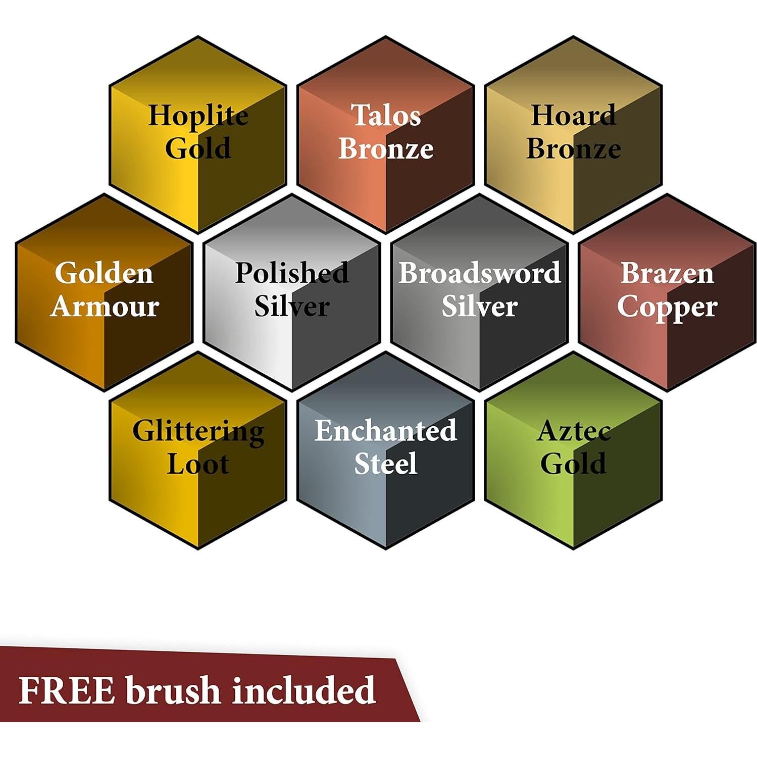 Kit de Pintura Metálica The Army Painter 10x18 ml