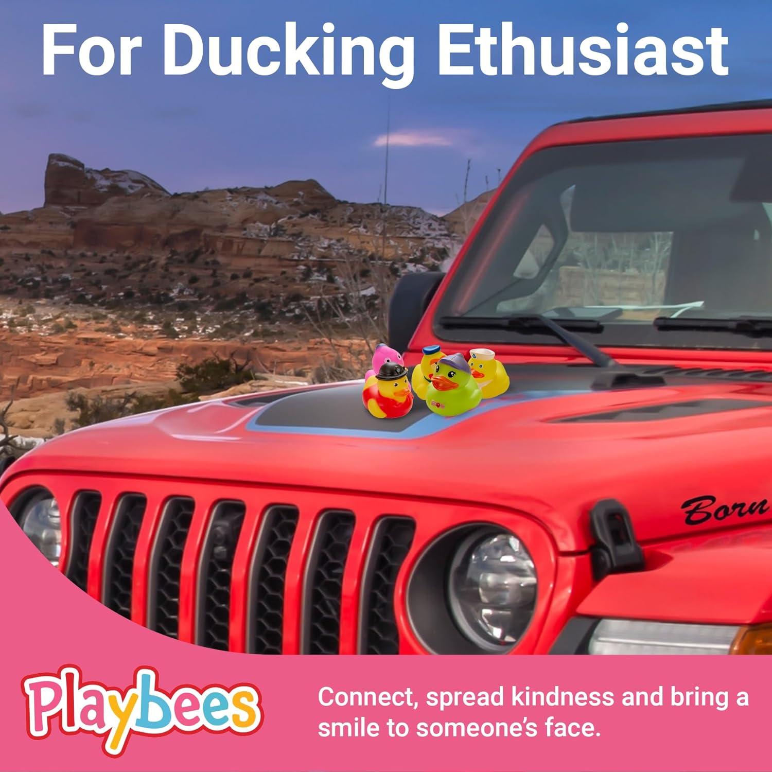 Lote 25 Patitos de Goma Playbees para Baño y Fiestas