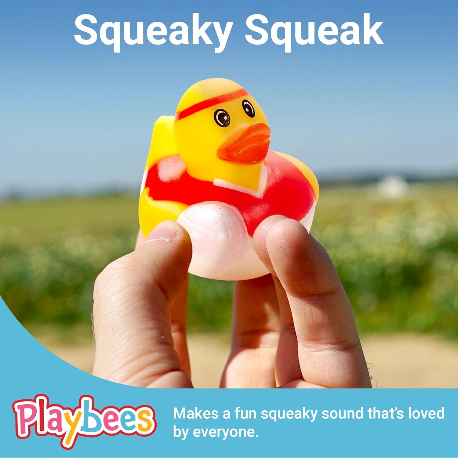 Lote 25 Patitos de Goma Playbees para Baño y Fiestas