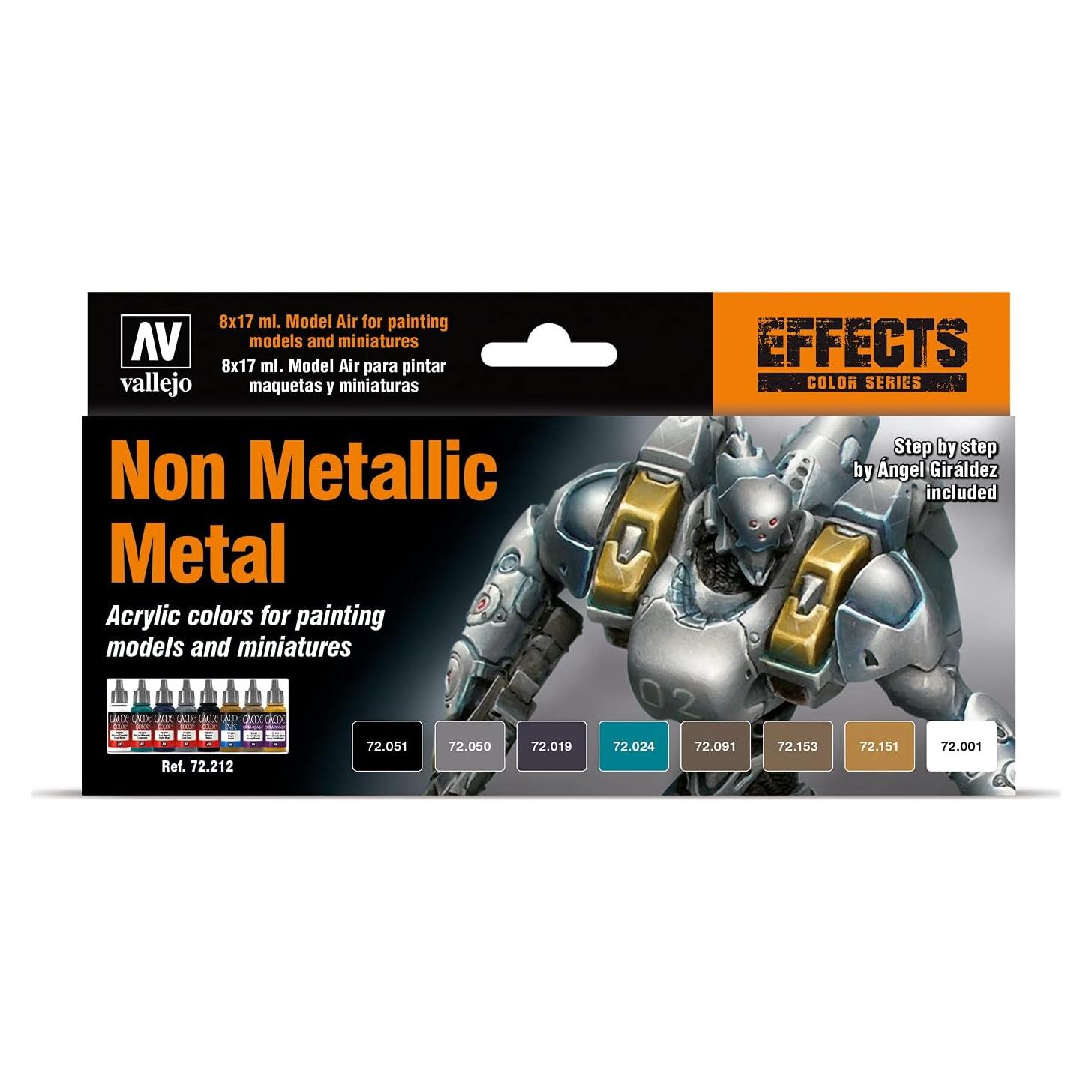 Juego de Pintura Acrílica Vallejo 8 Colores 17ml