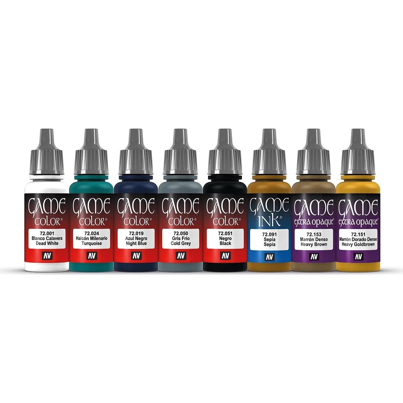 Juego de Pintura Acrílica Vallejo 8 Colores 17ml