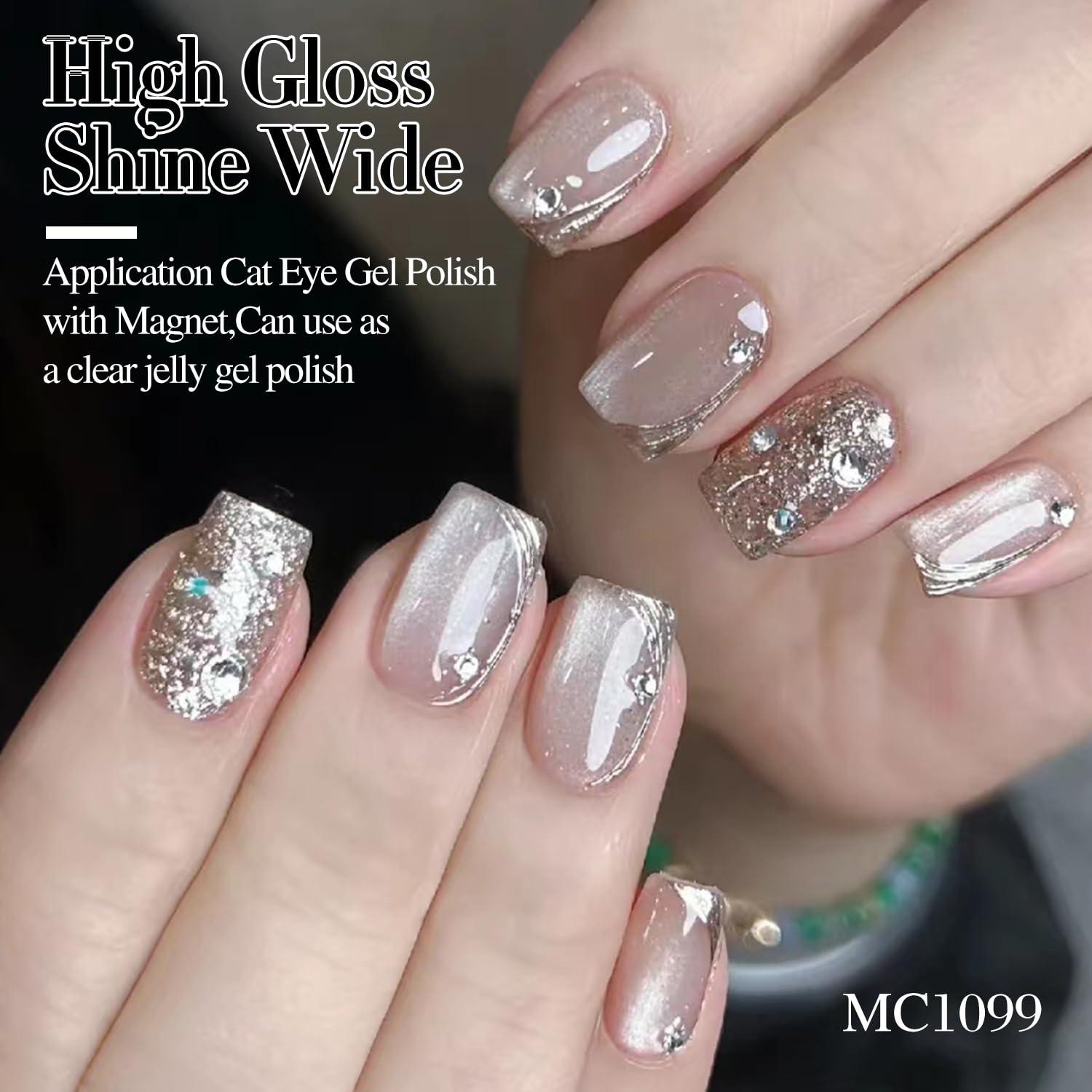 Esmalte de Uñas Gel Cat Eye Double Rhythm 15ml Brillo Holográfico