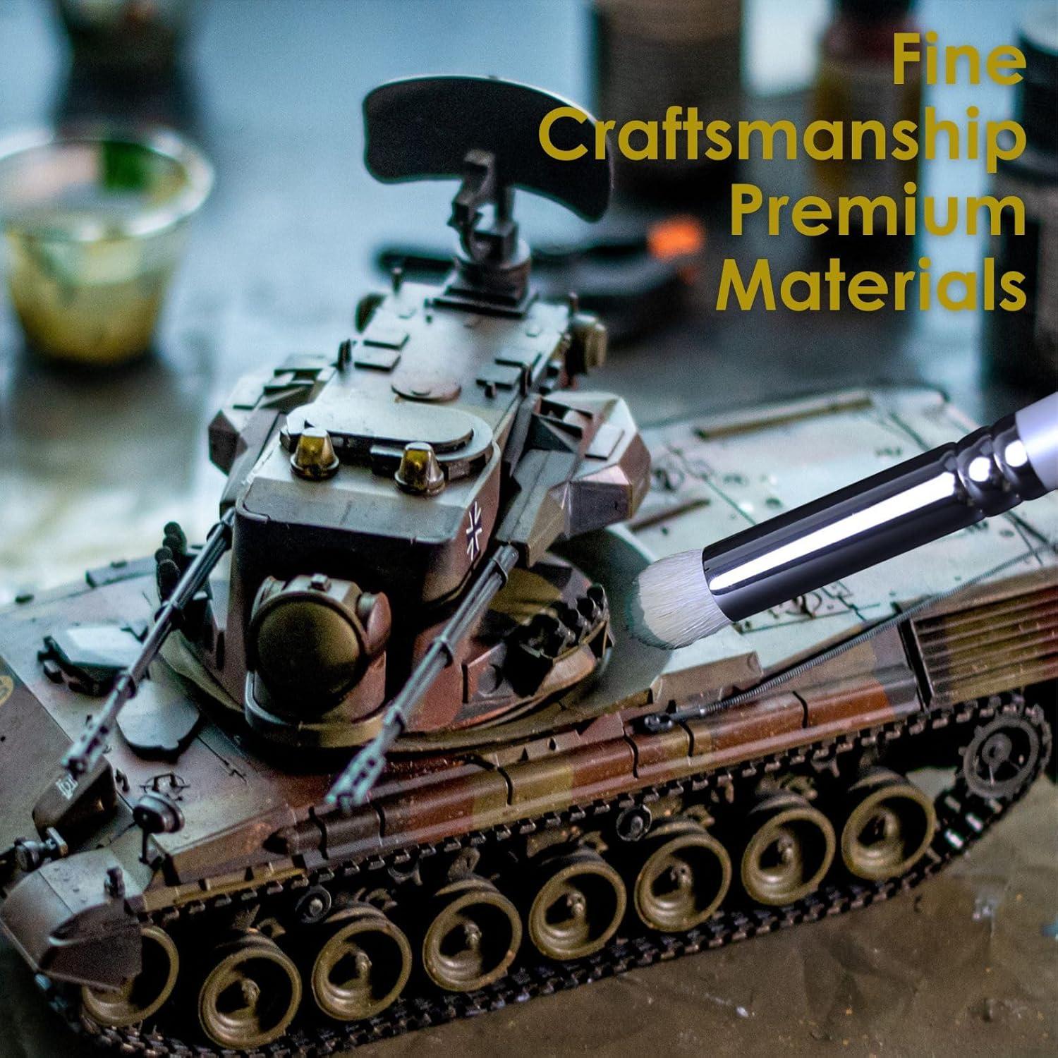 Set de 5 Pinceles Secos GACDR para Pintura de Miniaturas