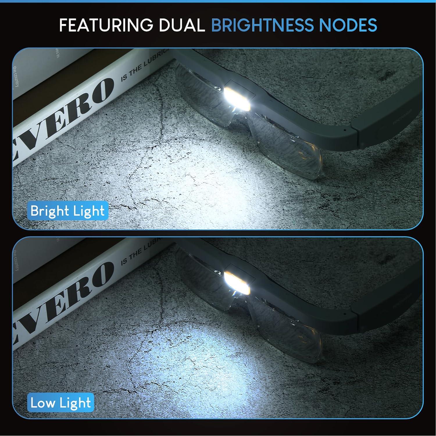 Gafas de Aumento YOCTOSUN con Luz LED y 5 Lentes