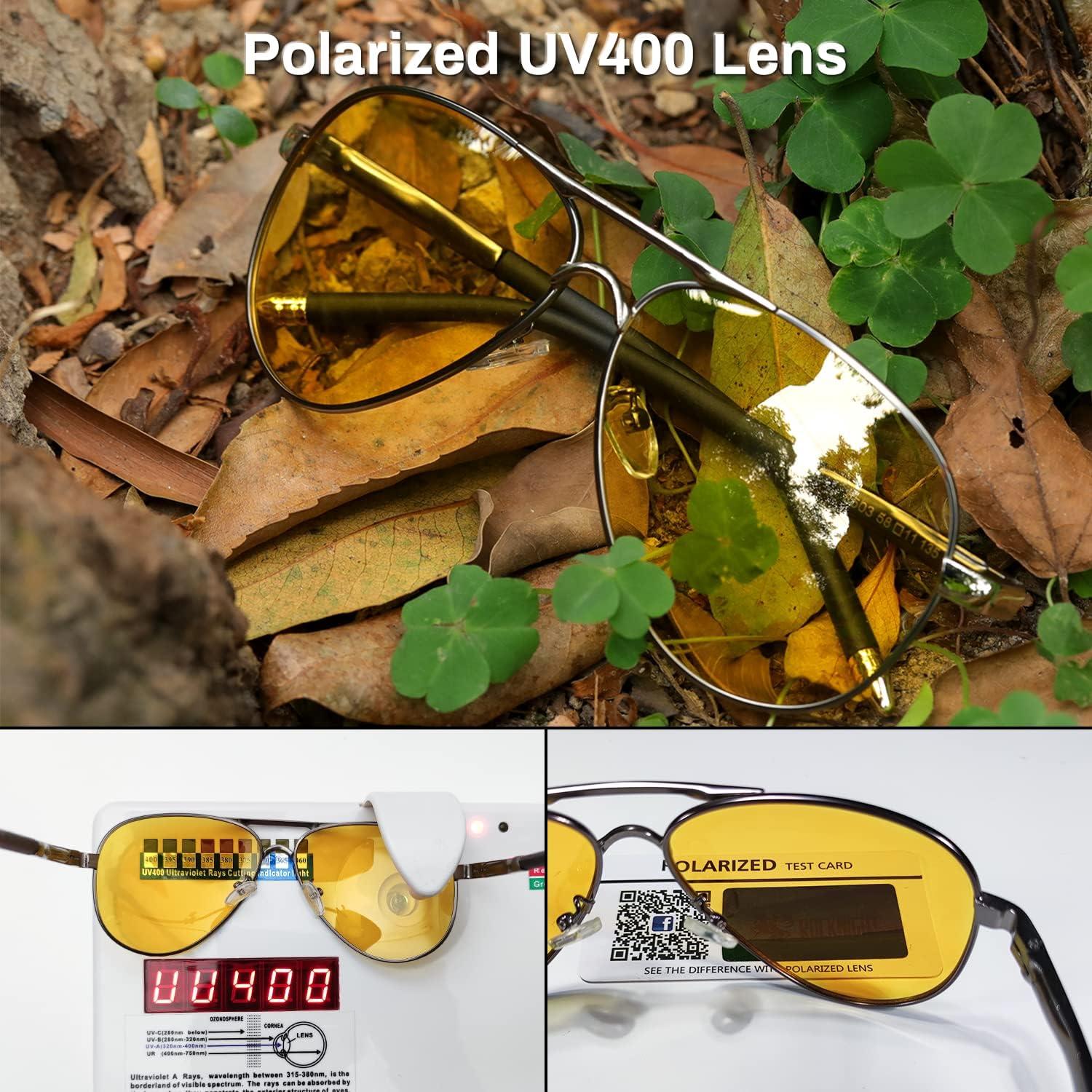 Gafas de sol aviador ROCKNIGHT UV400 polarizadas 58mm