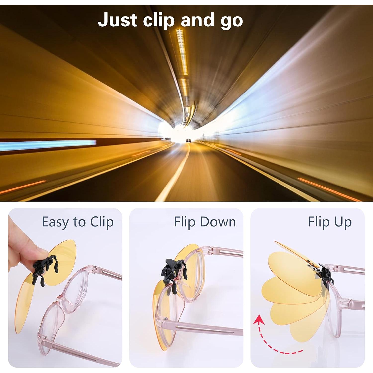 Clip Polarizado Costyle para Gafas de Sol Amarillo