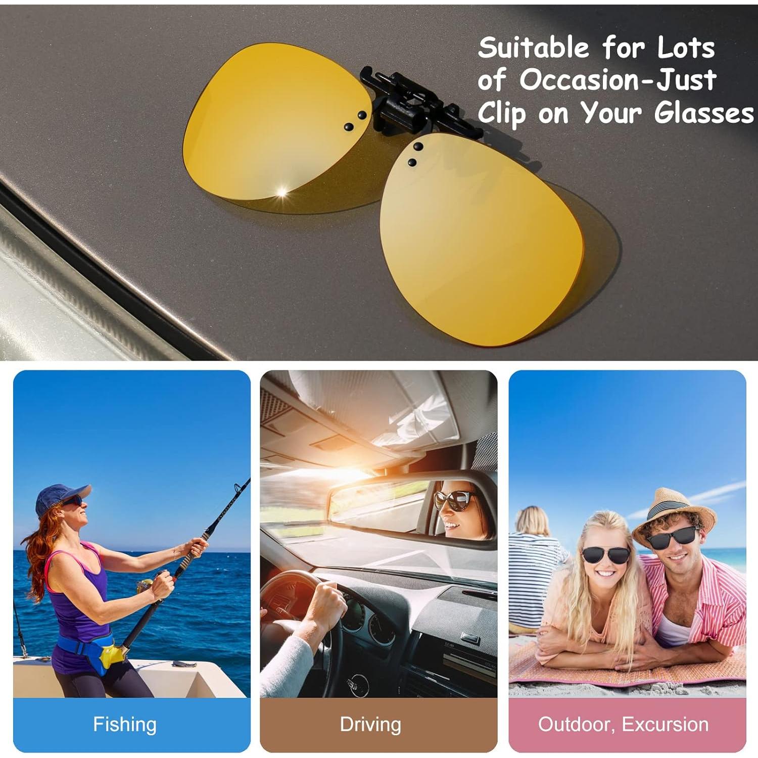 Clip Polarizado Costyle para Gafas de Sol Amarillo
