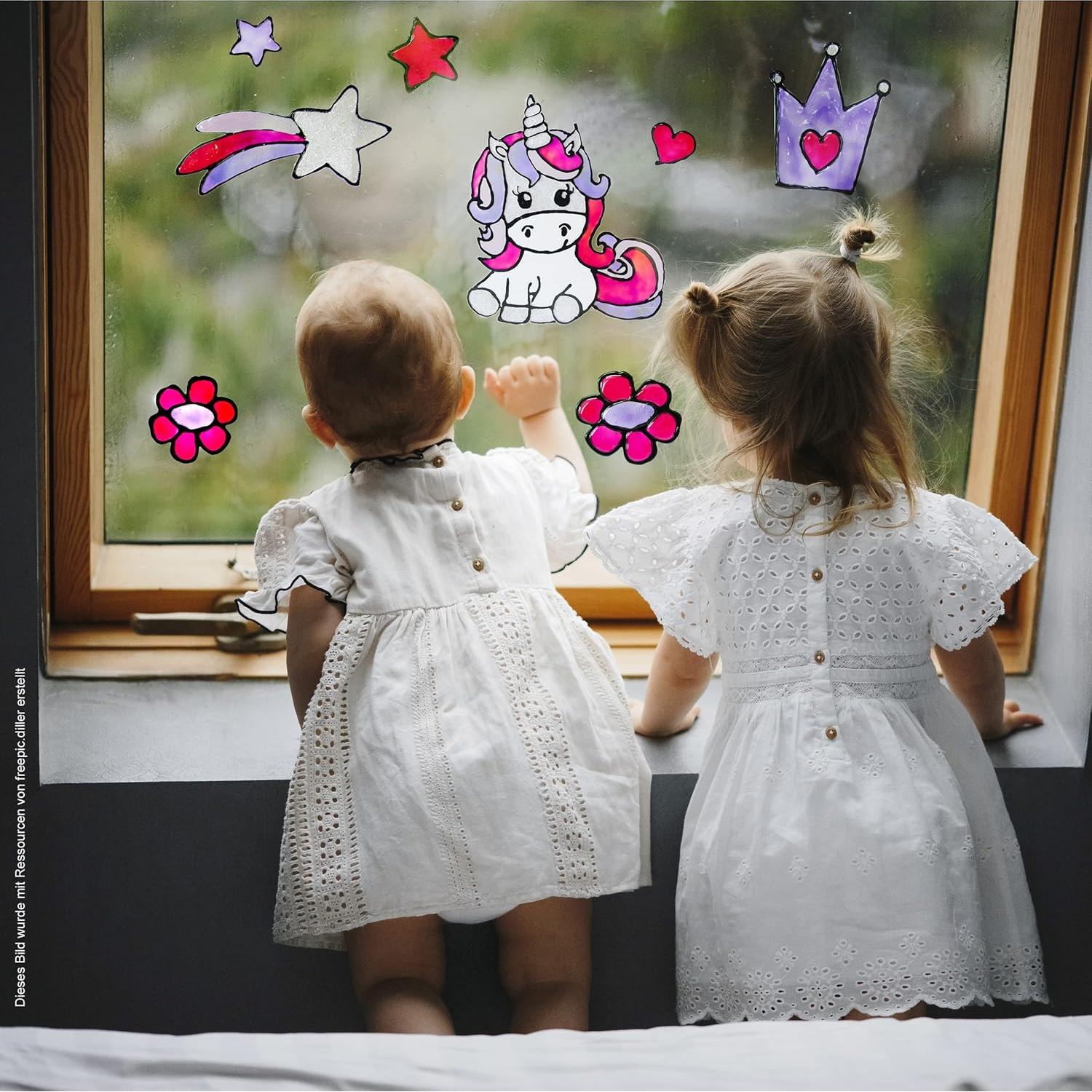 Juego de Color para Ventanas Viva Decor Unicornio 6 Colores 540 ml