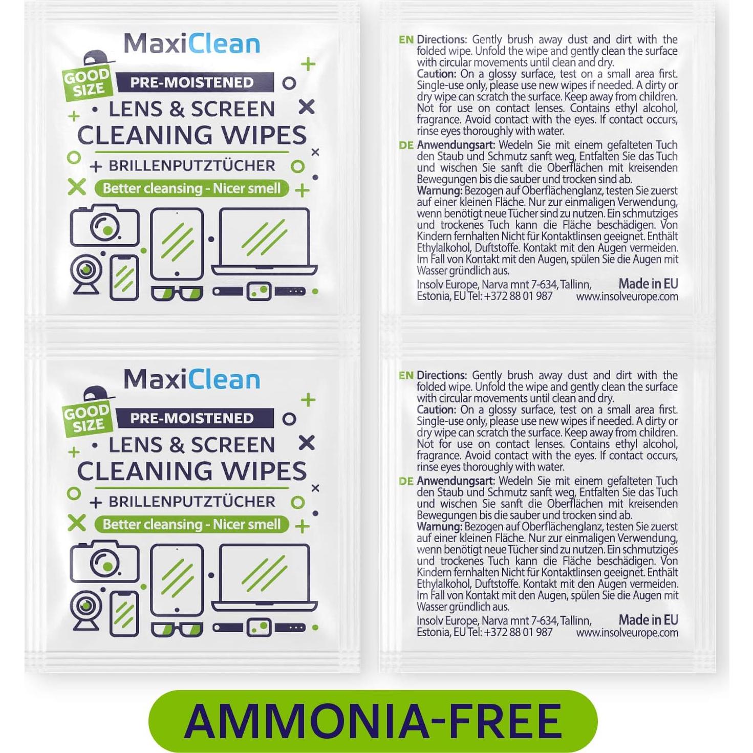 Toallitas limpiadoras Maxi Clean 440 unidades prehumedecidas