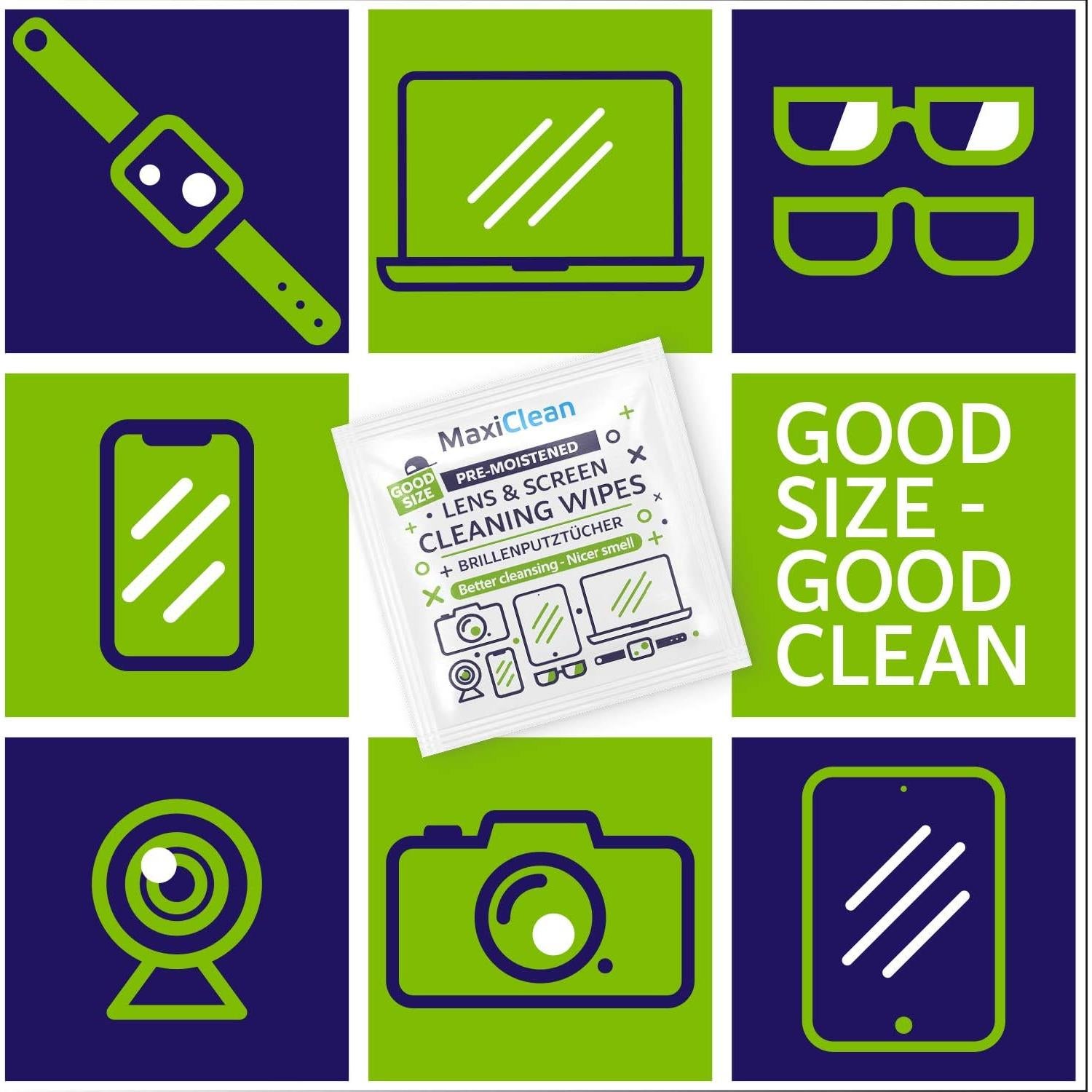 Toallitas limpiadoras Maxi Clean 440 unidades prehumedecidas